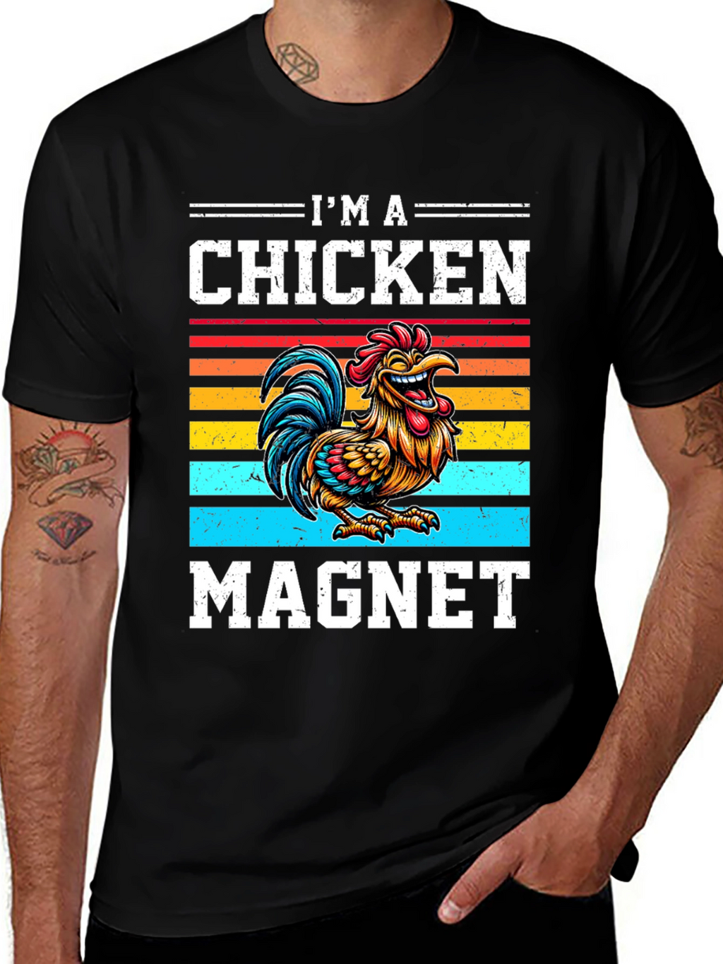 Im a Chicken Magnet Graphic T-Shirt