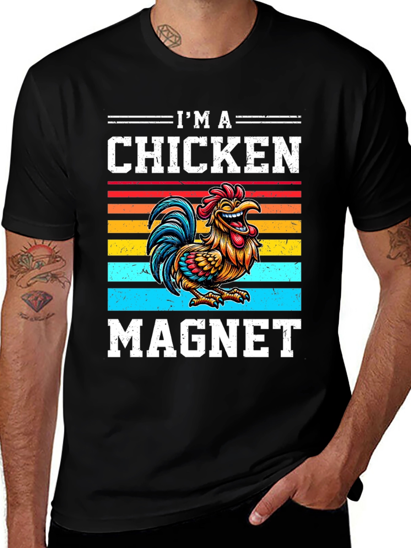 Im a Chicken Magnet Graphic T-Shirt