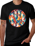 Colorful Cats Graphic T-Shirt