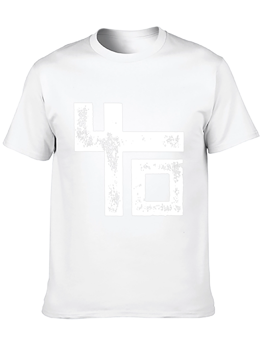 Abstract Graphic Print Black Crew Neck T-Shirt