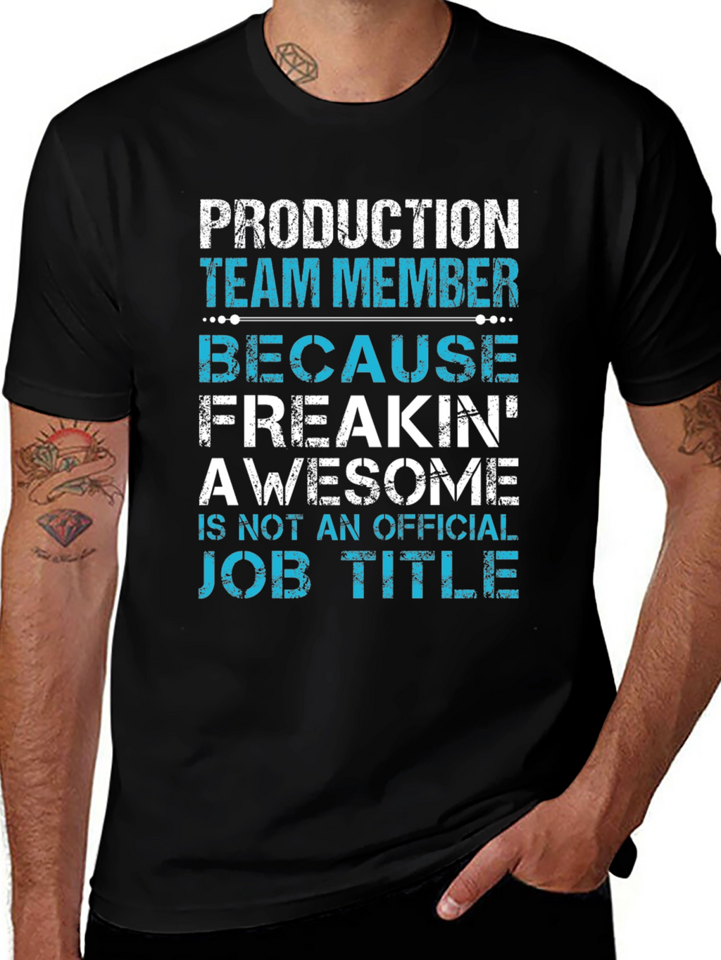 Production Team Member Funny Job Title T-Shirt