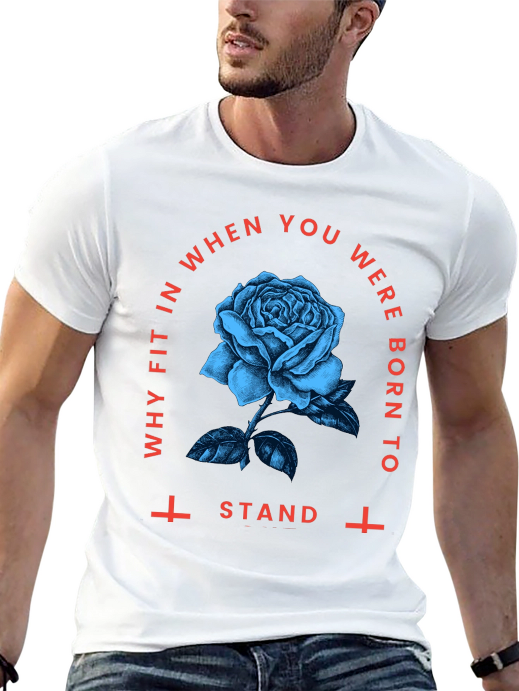 Gothic Rose Graphic Tee - Stand Out Style