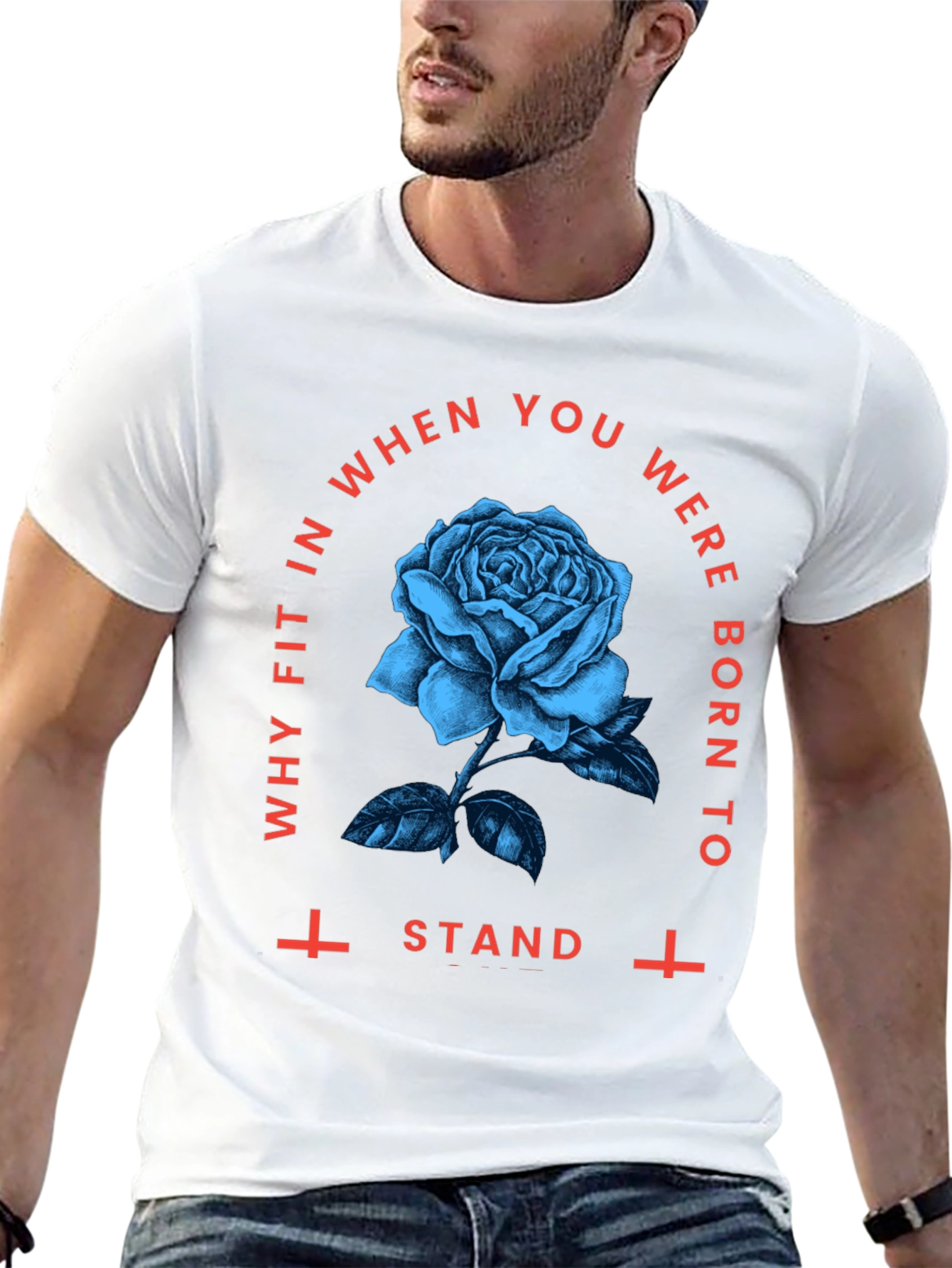 Gothic Rose Graphic Tee - Stand Out Style