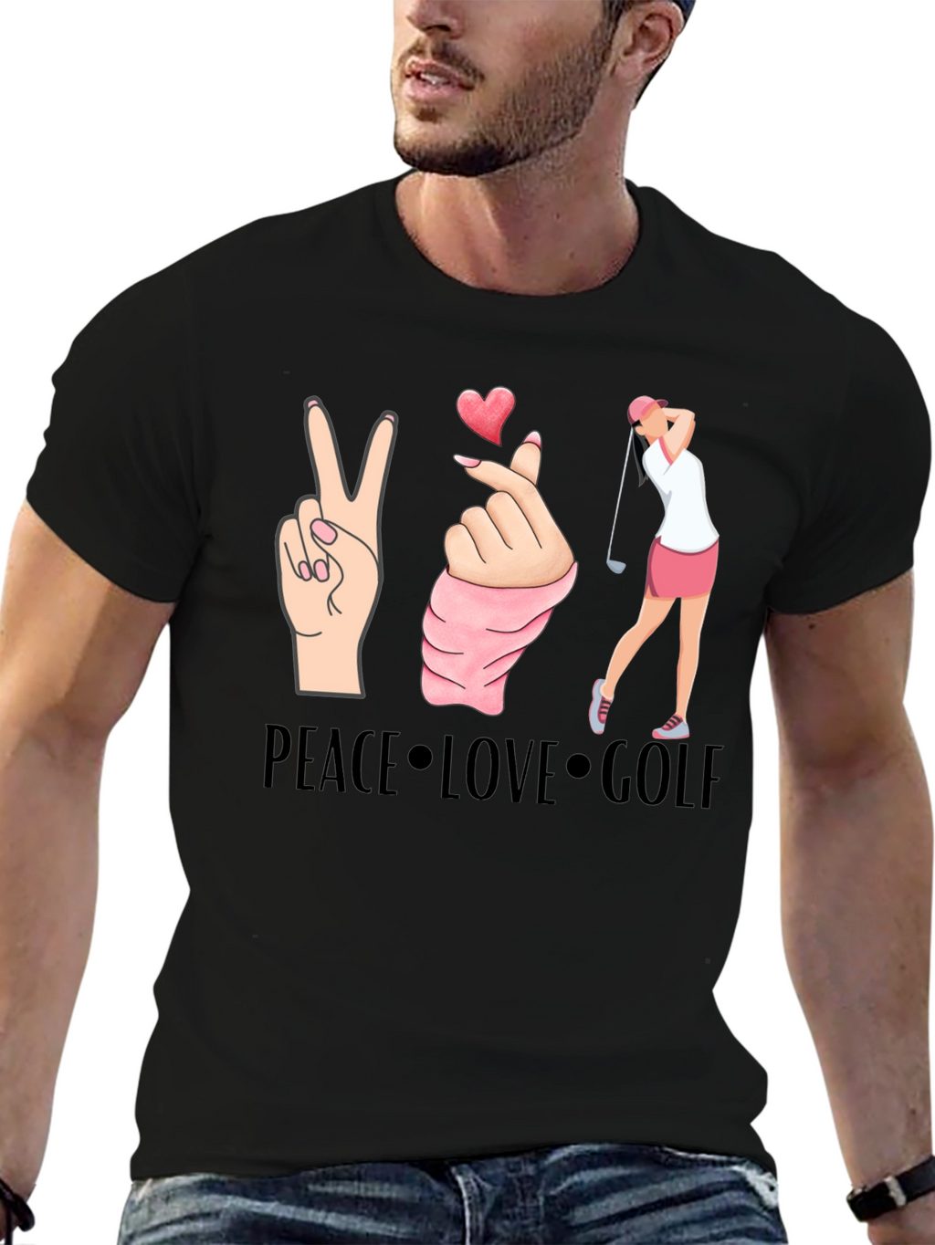 Peace Love Golf T-Shirt