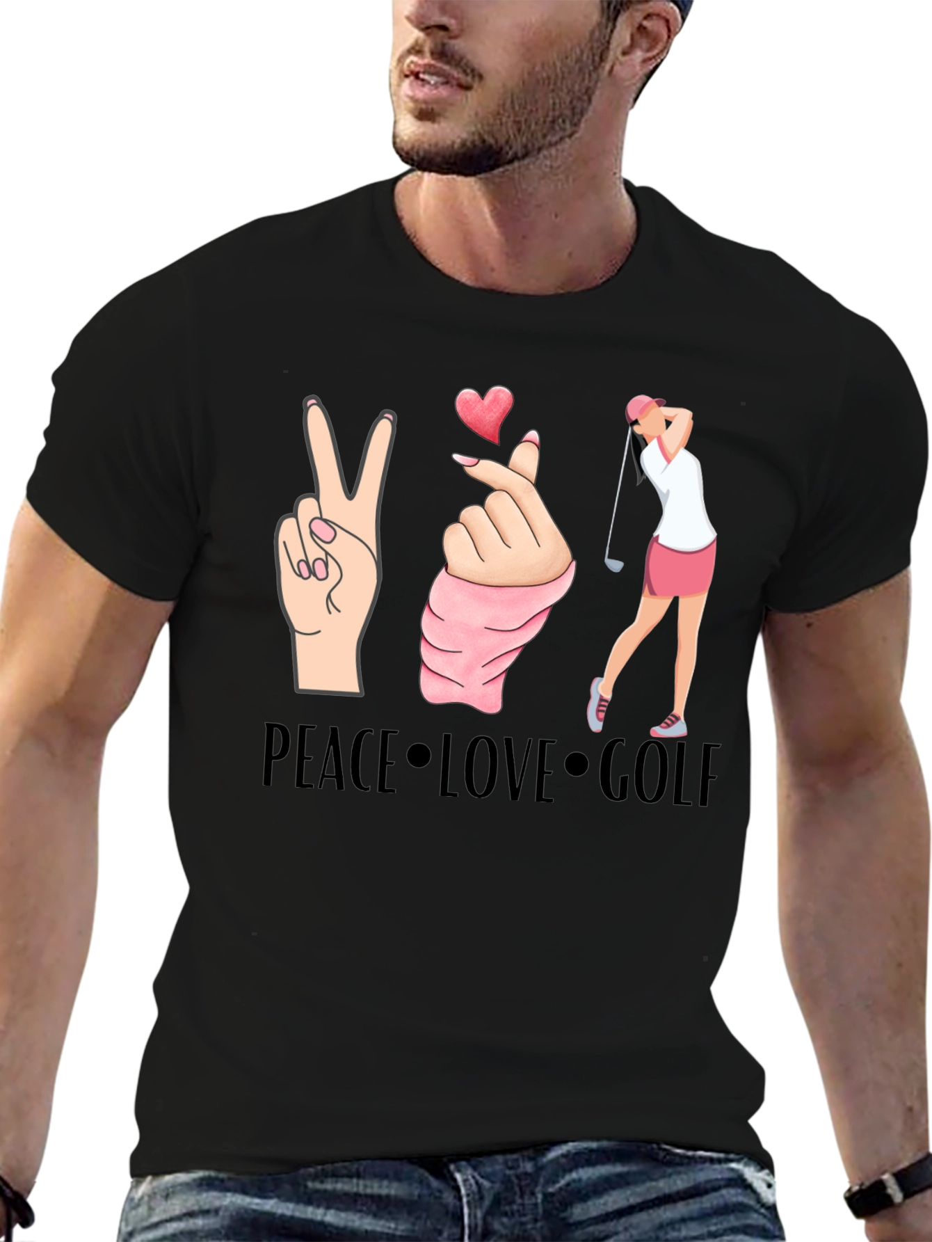 Peace Love Golf T-Shirt