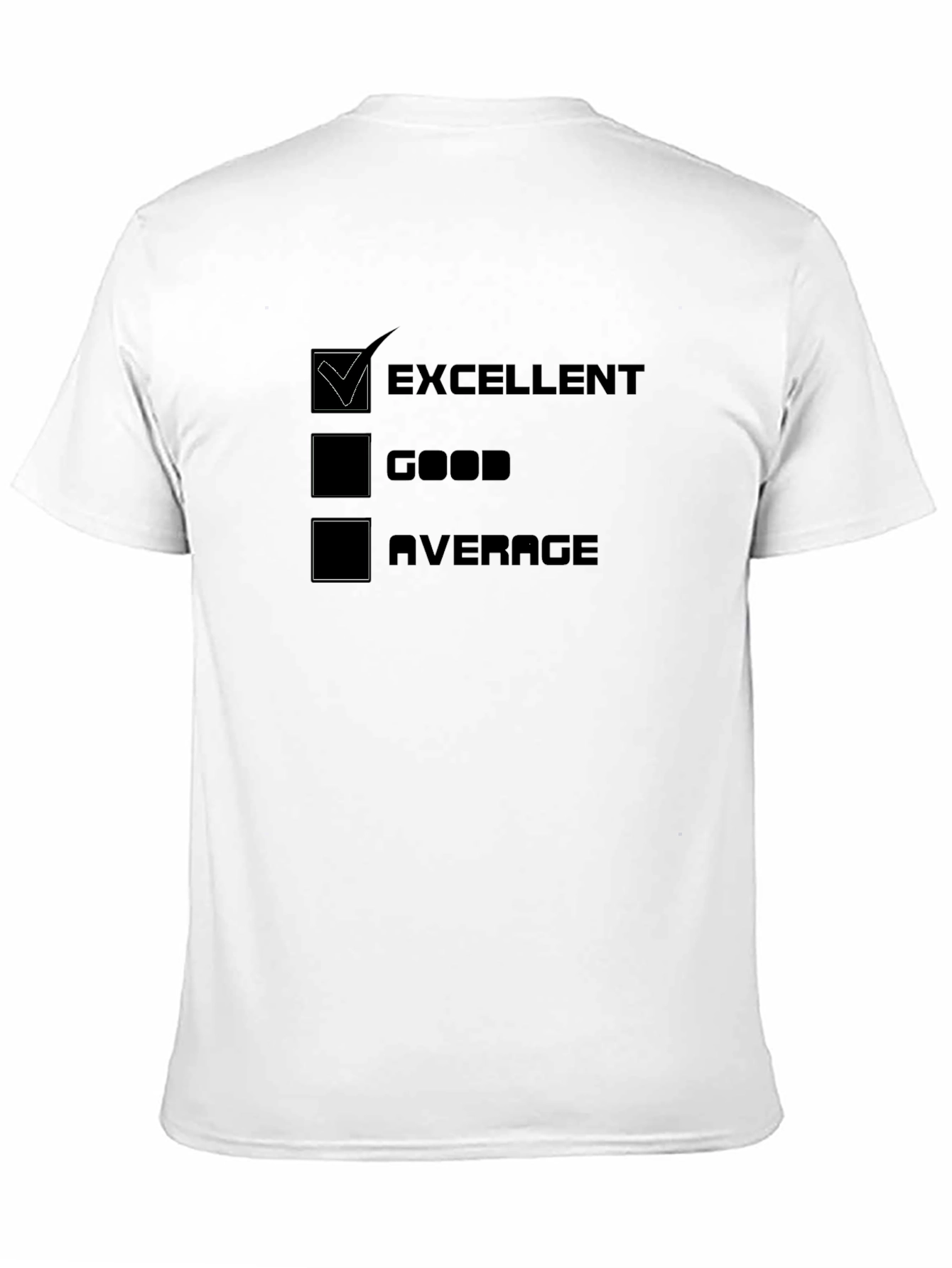 Excellent Rating Black T-Shirt