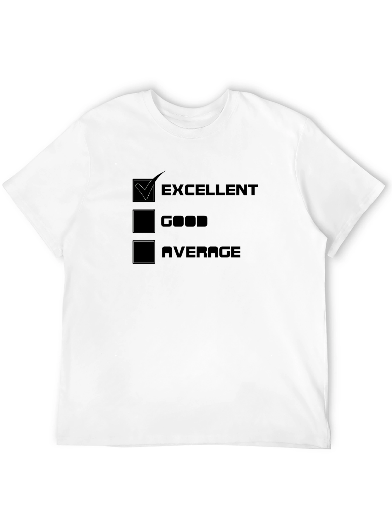Excellent Rating Black T-Shirt