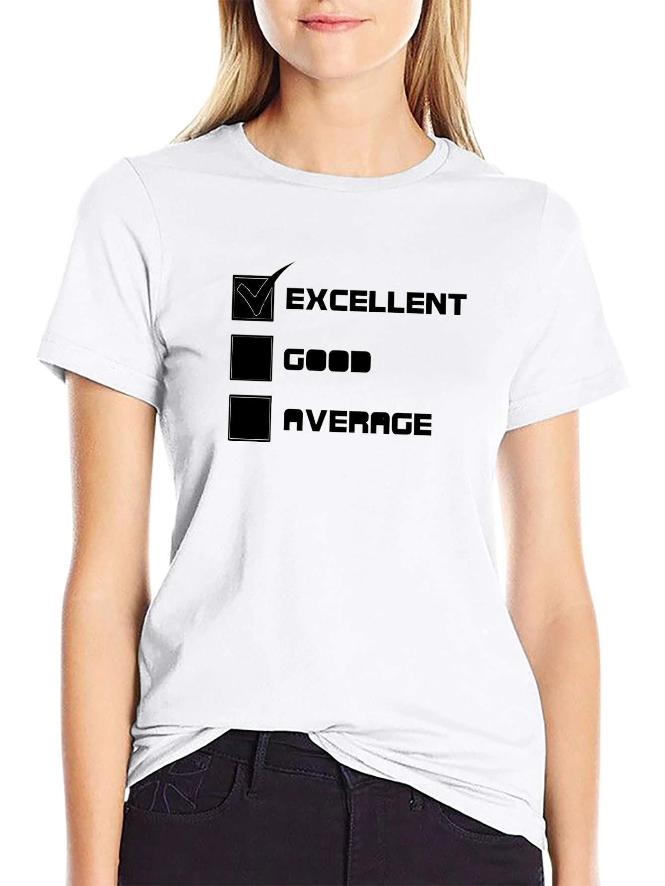 Excellent Rating Black T-Shirt