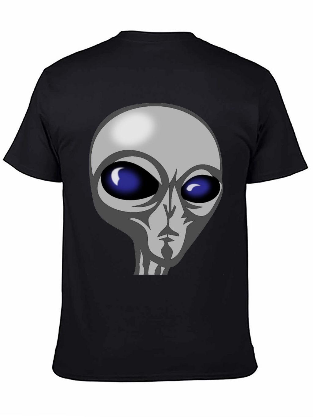 Alien Graphic Tee - Black Cotton T-Shirt