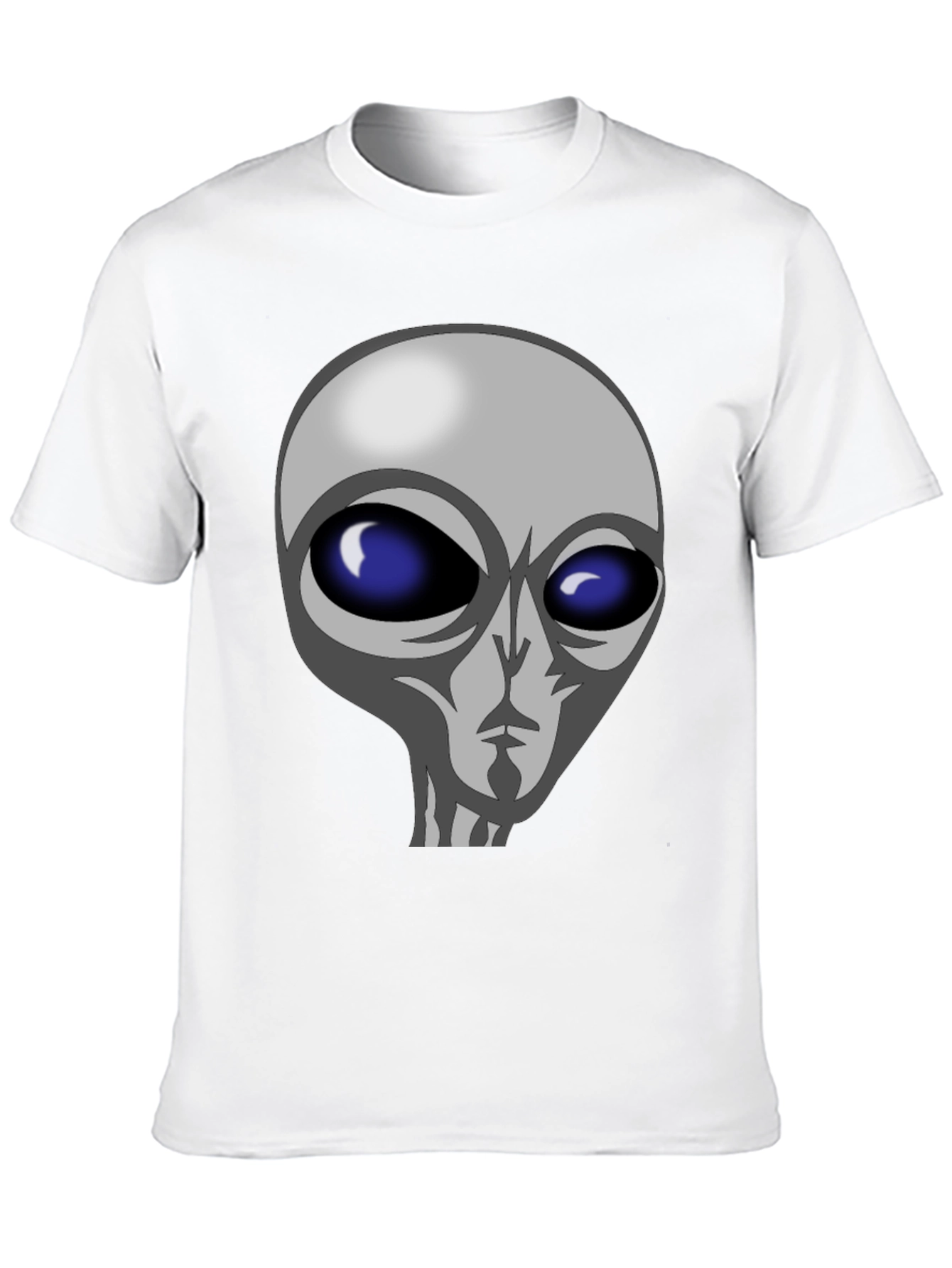 Alien Graphic Tee - Black Cotton T-Shirt