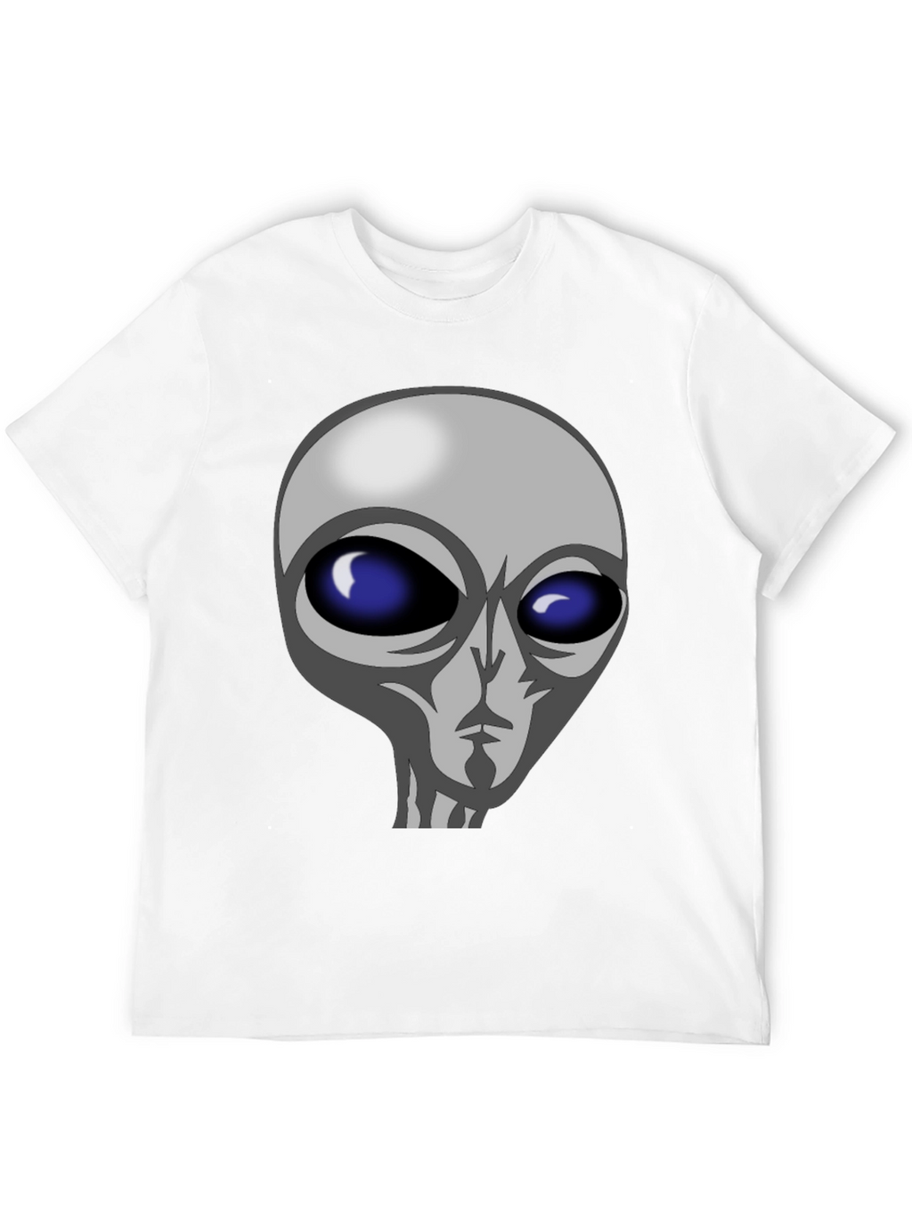 Alien Graphic Tee - Black Cotton T-Shirt