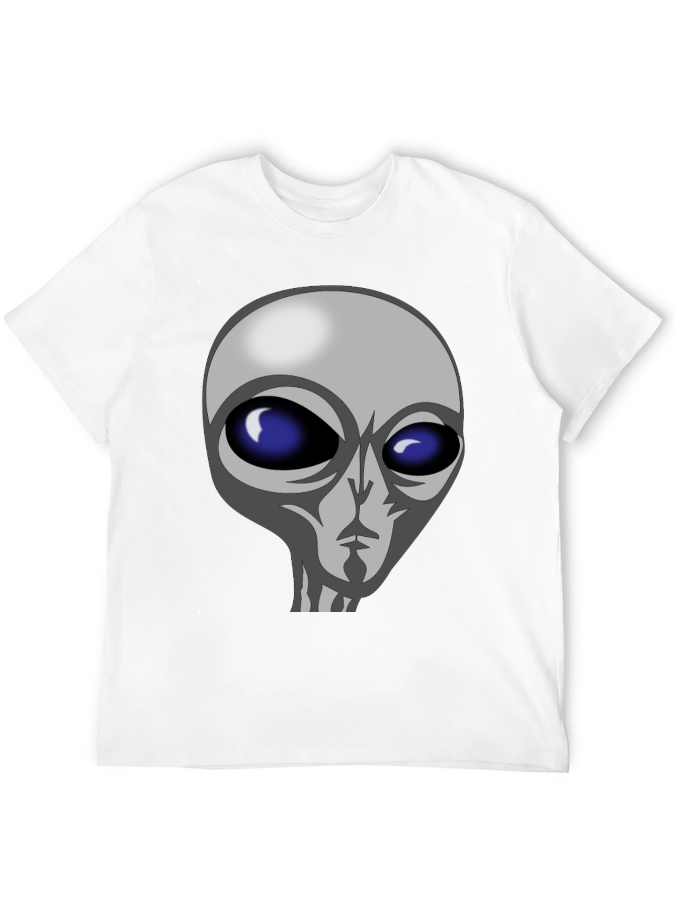 Alien Graphic Tee - Black Cotton T-Shirt