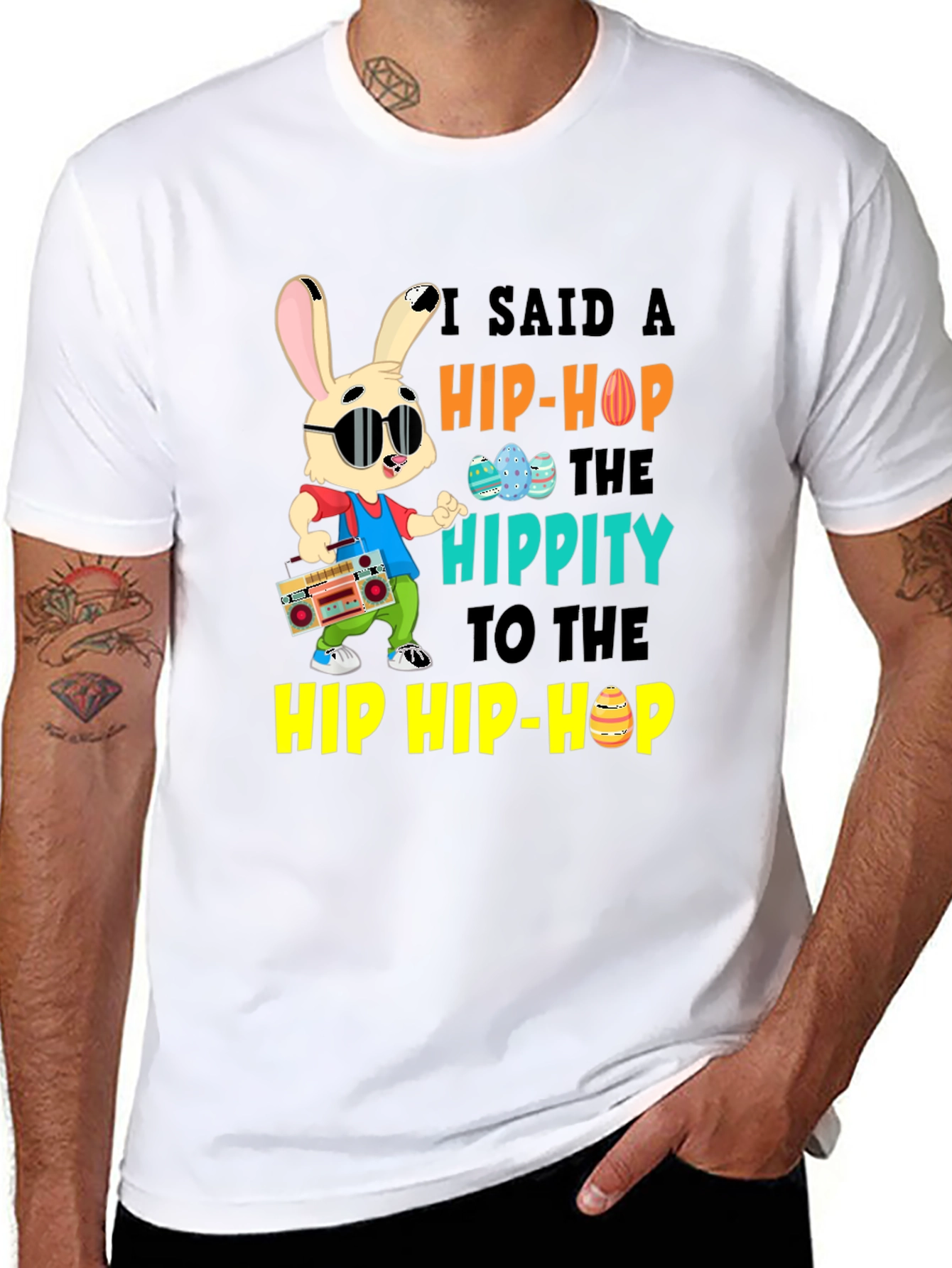 Hip Hop Easter Bunny Graphic Tee