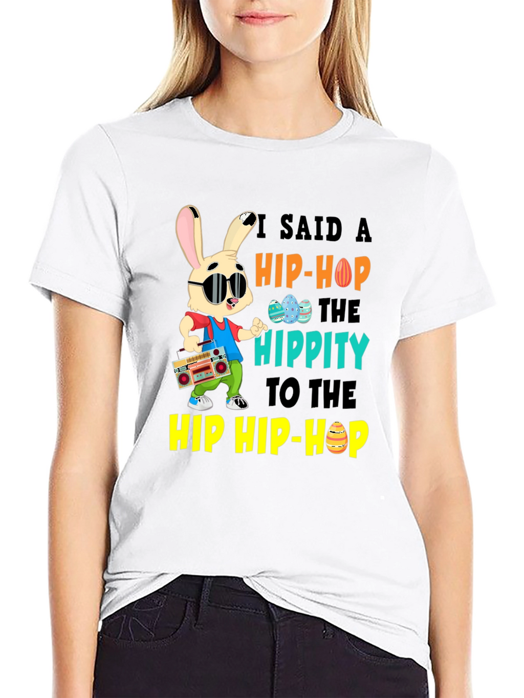 Hip Hop Easter Bunny Graphic Tee