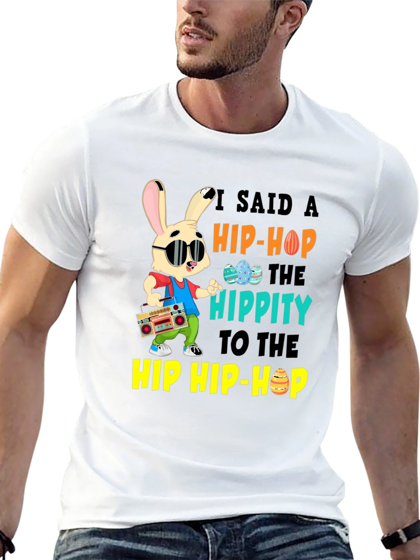 Hip Hop Easter Bunny Graphic Tee