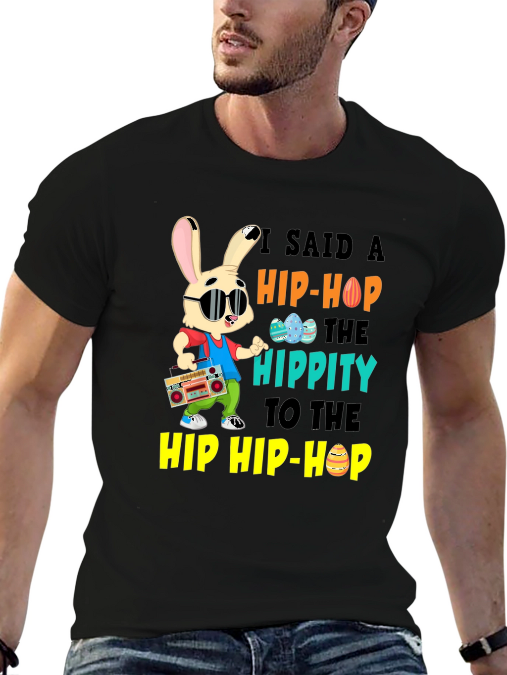 Hip Hop Easter Bunny Graphic Tee