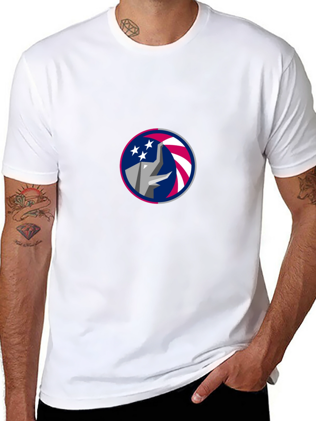 Republican Elephant Stars & Stripes Tee