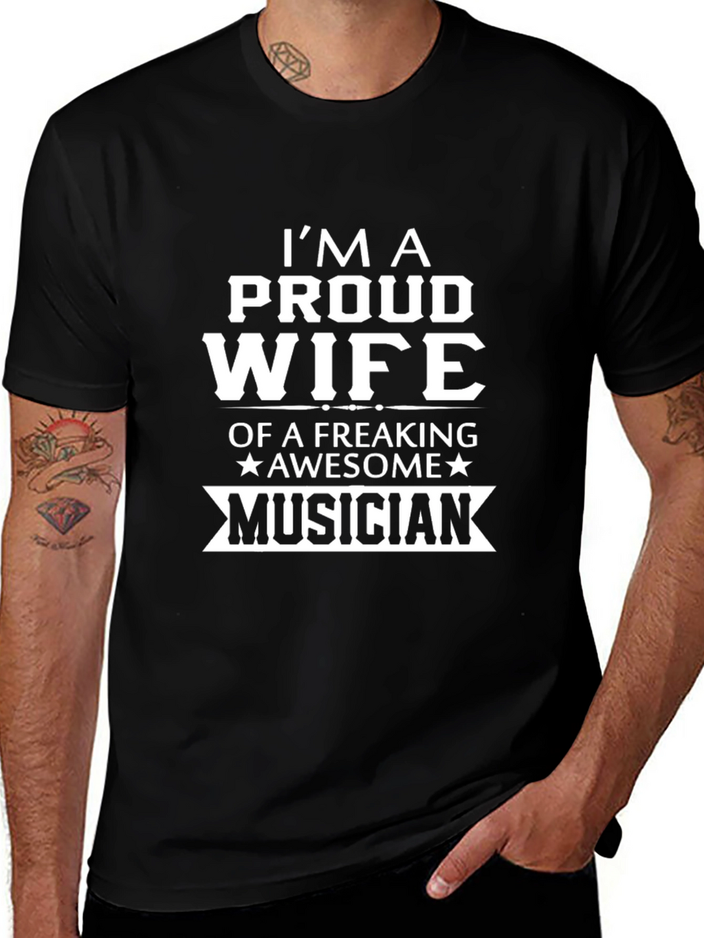 Proud Wife Musician Graphic Tee
