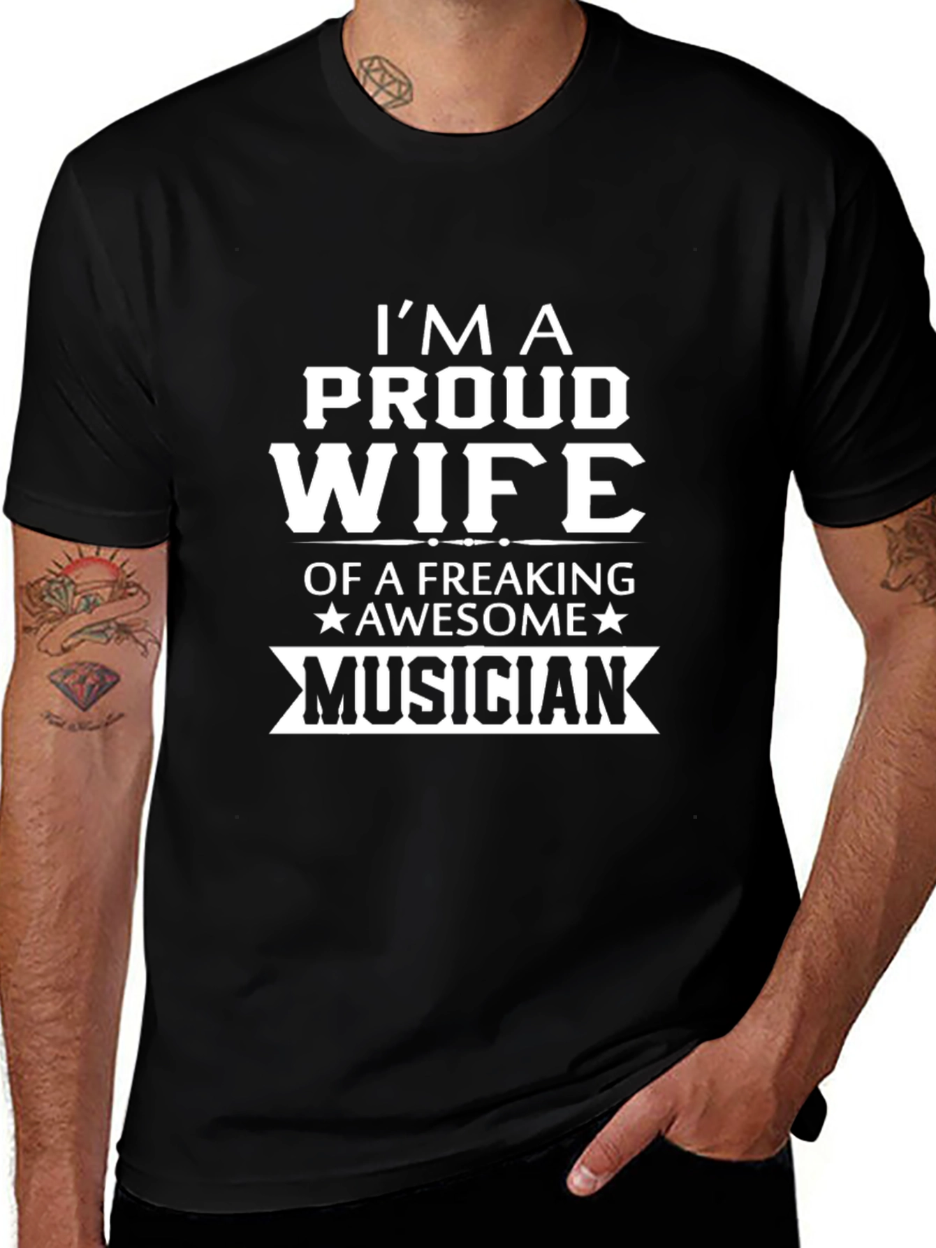 Proud Wife Musician Graphic Tee