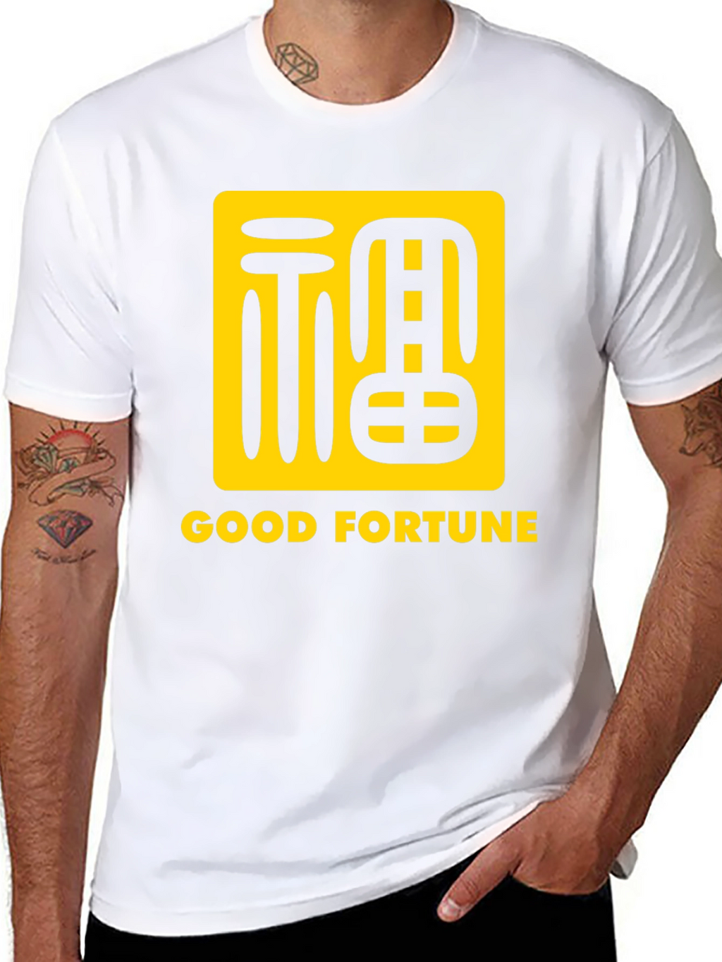 Good Fortune T-Shirt: Lucky Chinese Symbol Graphic Tee