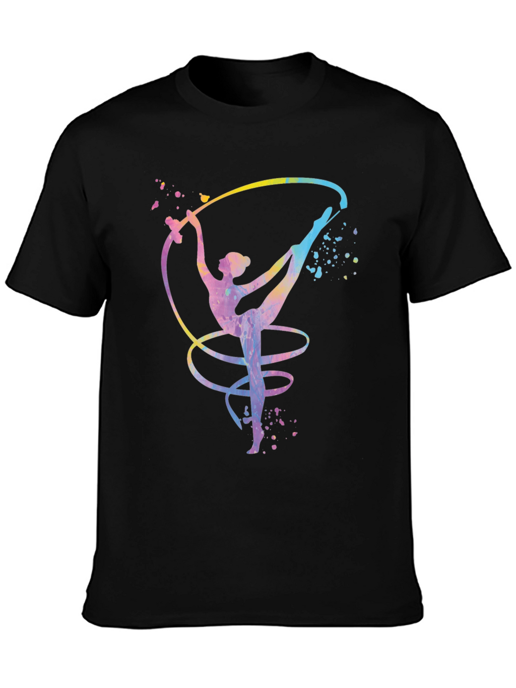 Gymnast Ribbon Black T-Shirt