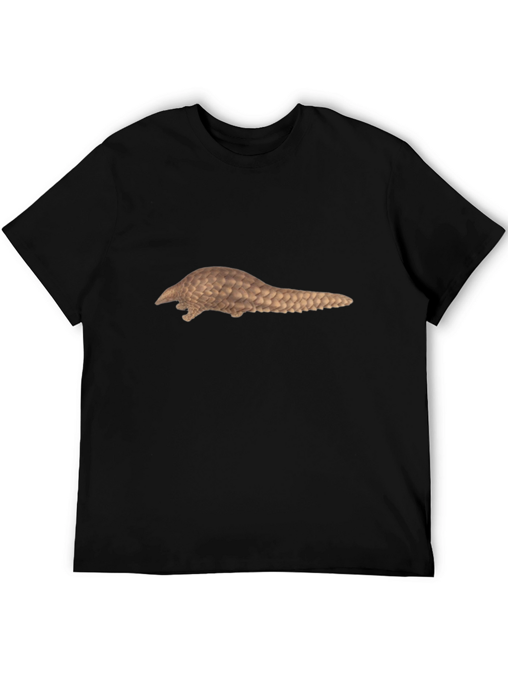Cool Pangolin Graphic Tee - Black Cotton Shirt