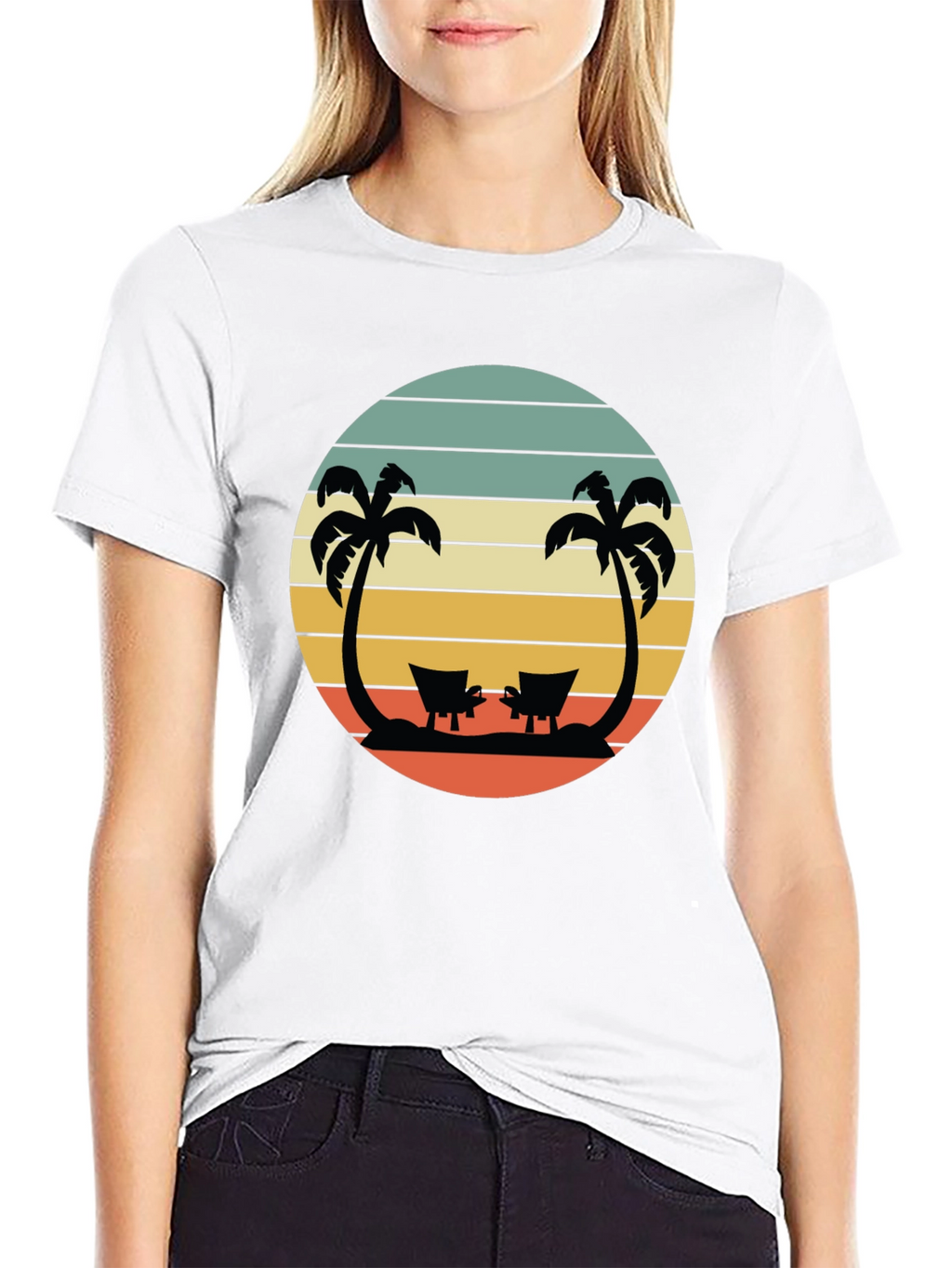Tropical Beach Sunset T-Shirt