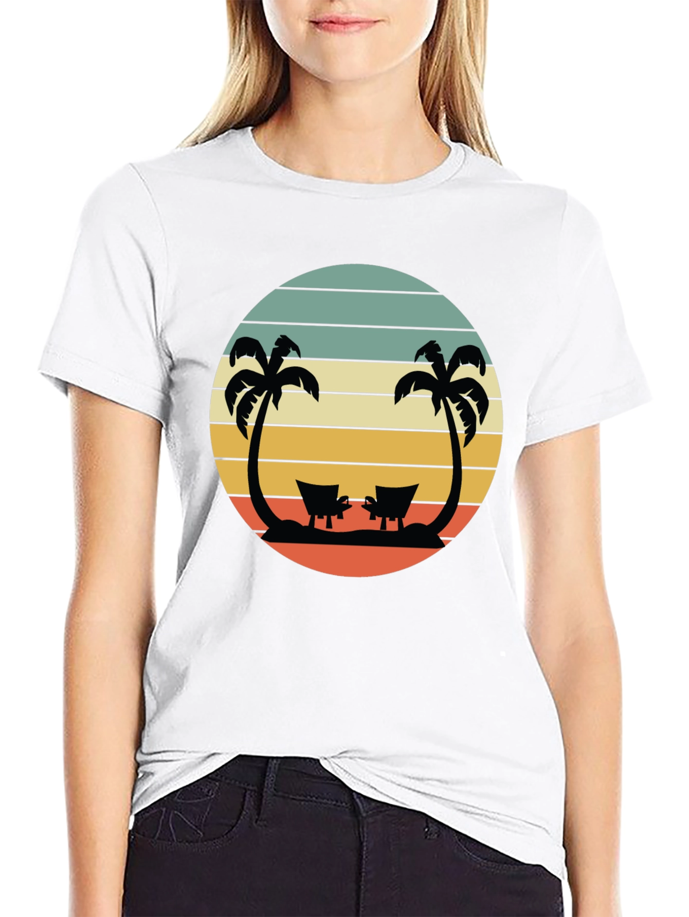 Tropical Beach Sunset T-Shirt
