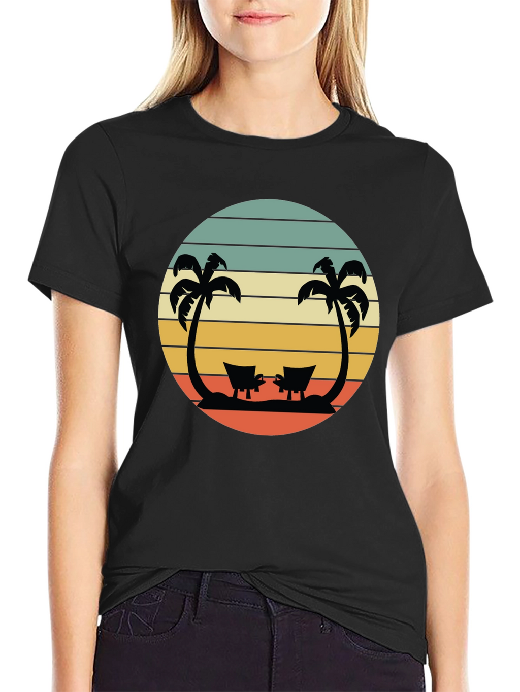 Tropical Beach Sunset T-Shirt