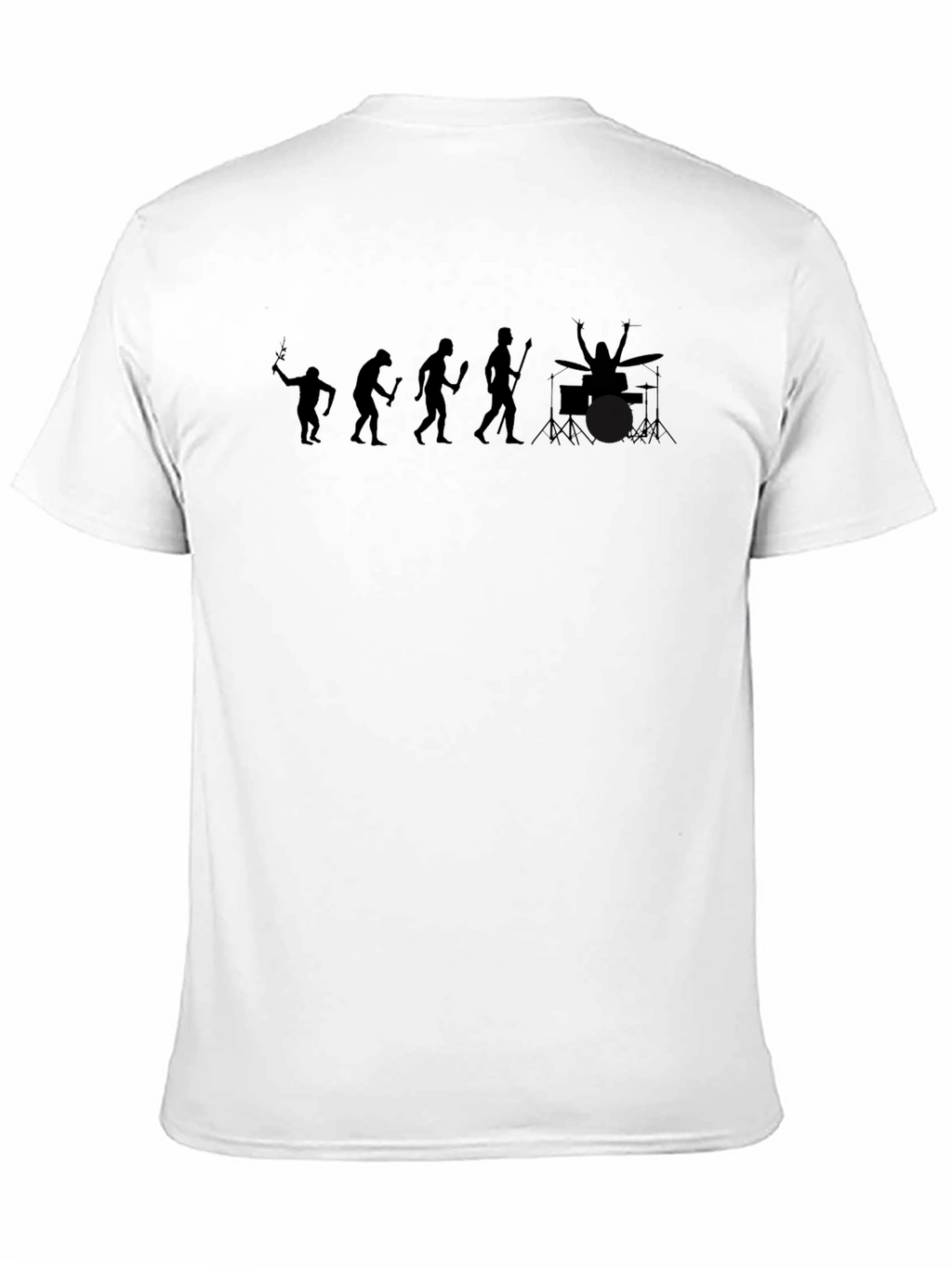 Evolution of Drumming T-Shirt - Black Mens