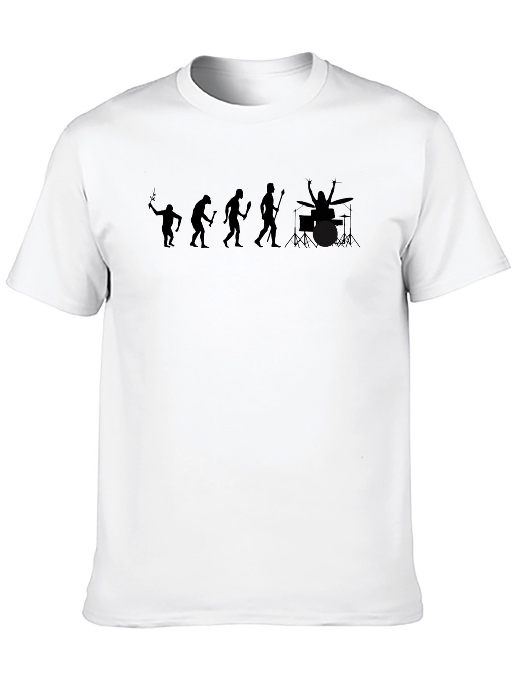 Evolution of Drumming T-Shirt - Black Mens