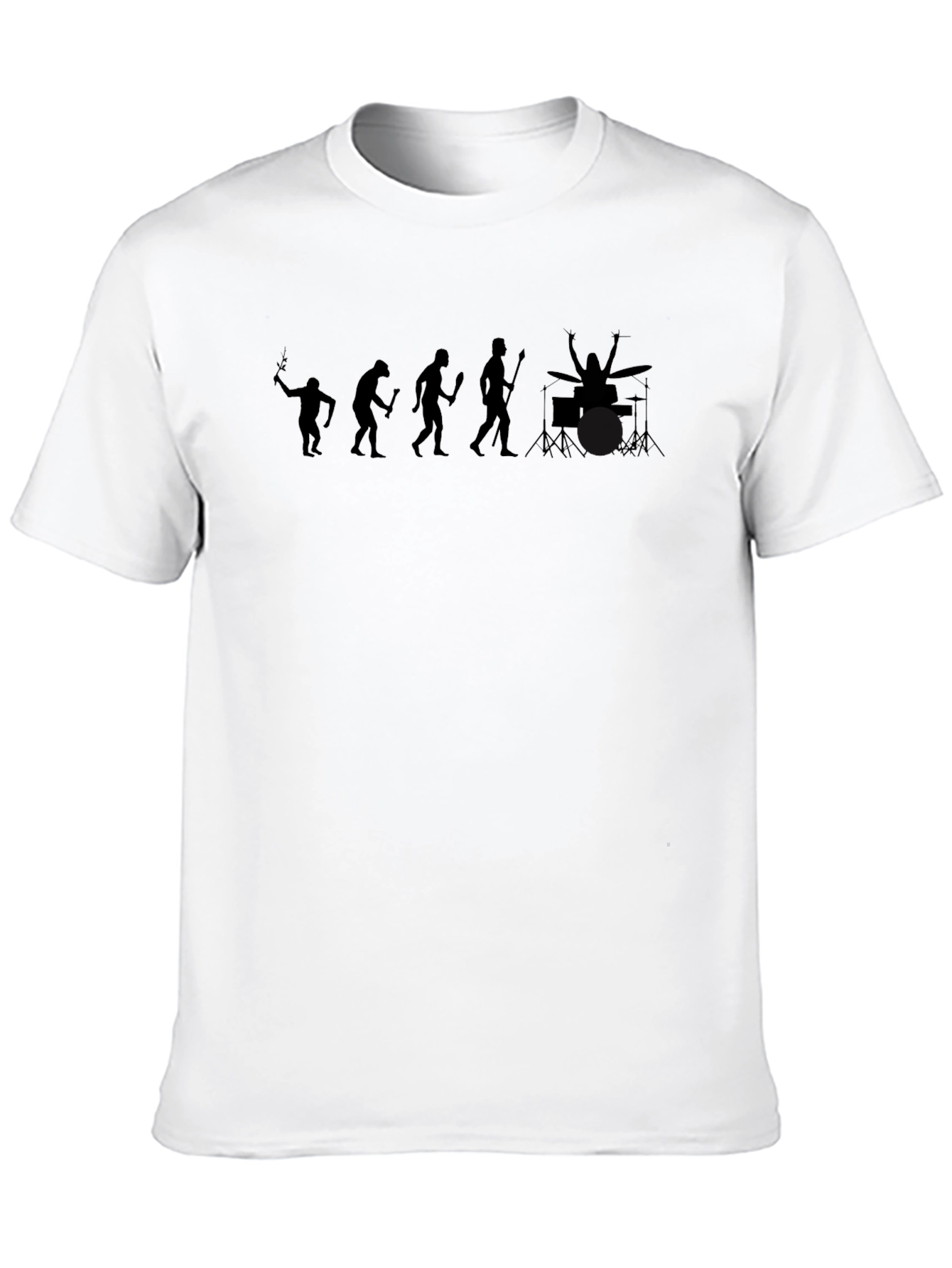 Evolution of Drumming T-Shirt - Black Mens
