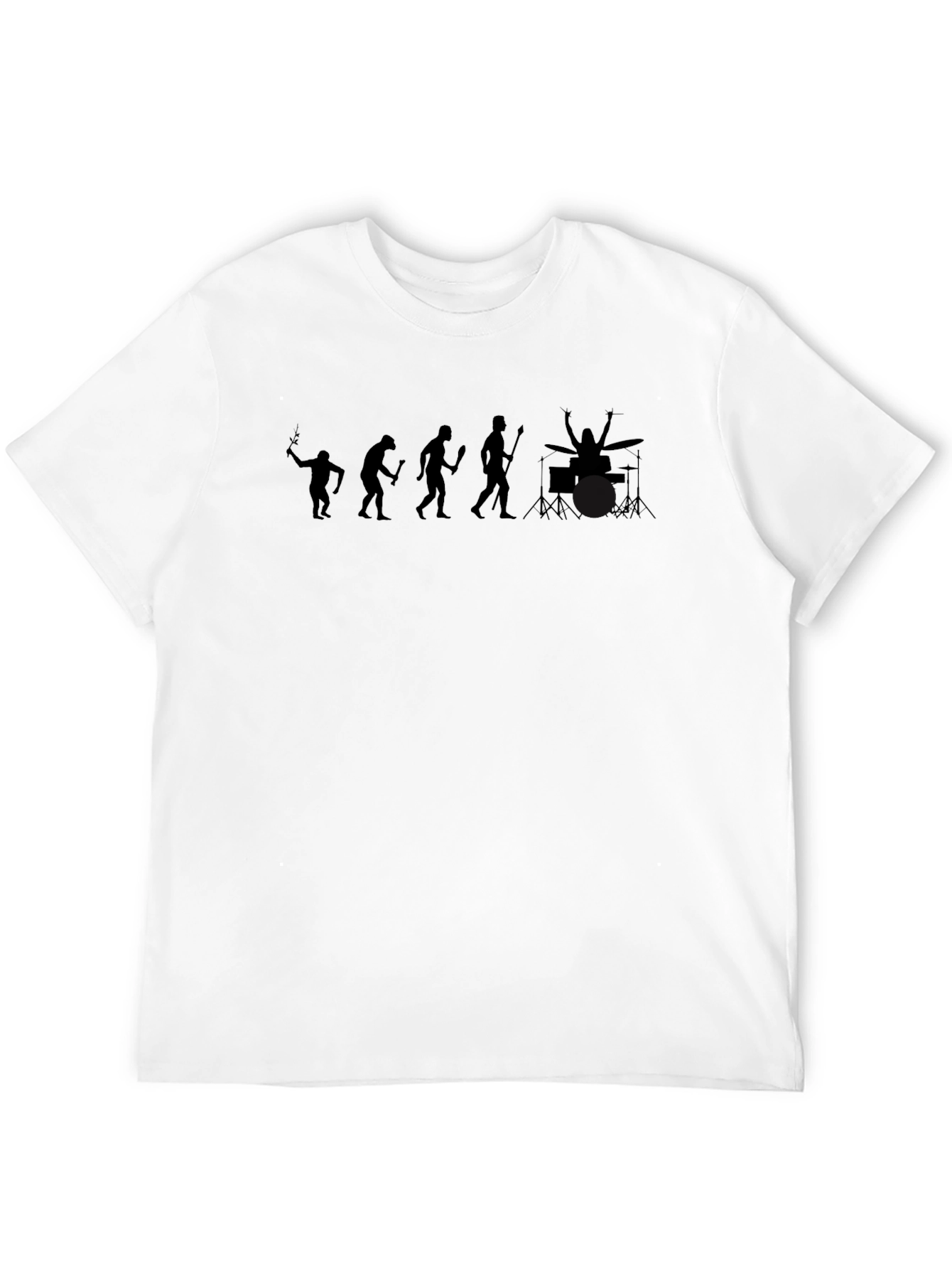 Evolution of Drumming T-Shirt - Black Mens