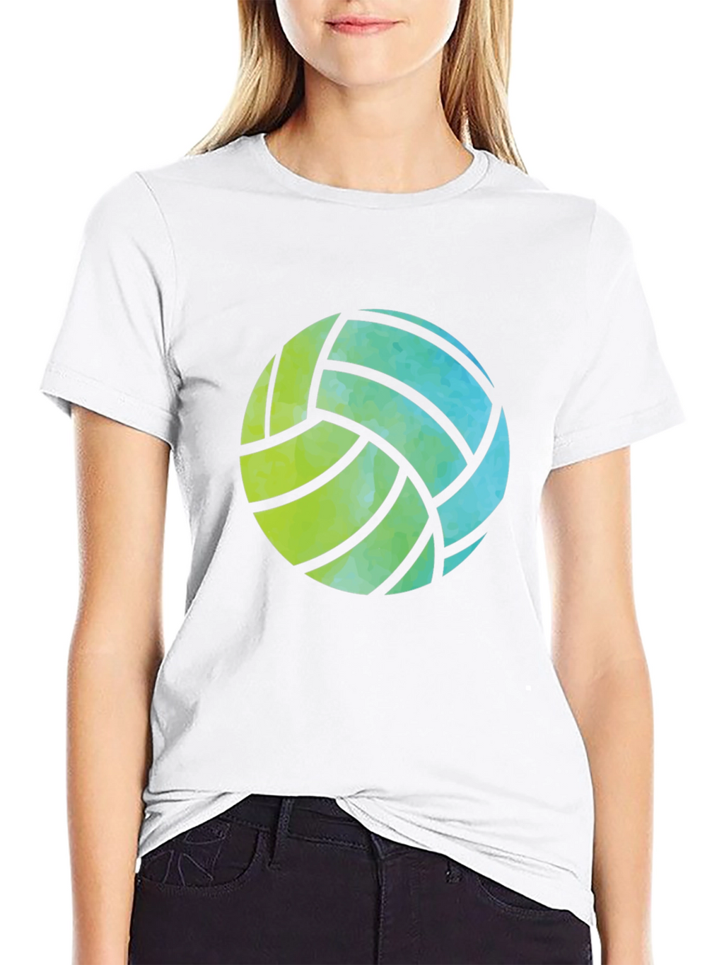 Volleyball Graphic Tee - Black Casual Shirt