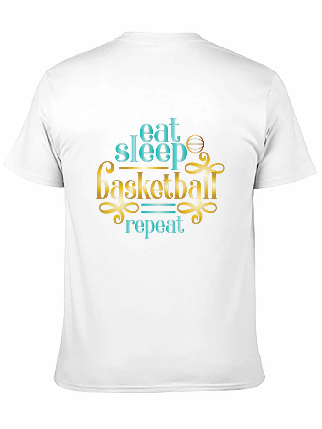 Eat Sleep Basketball Repeat Graphic Tee