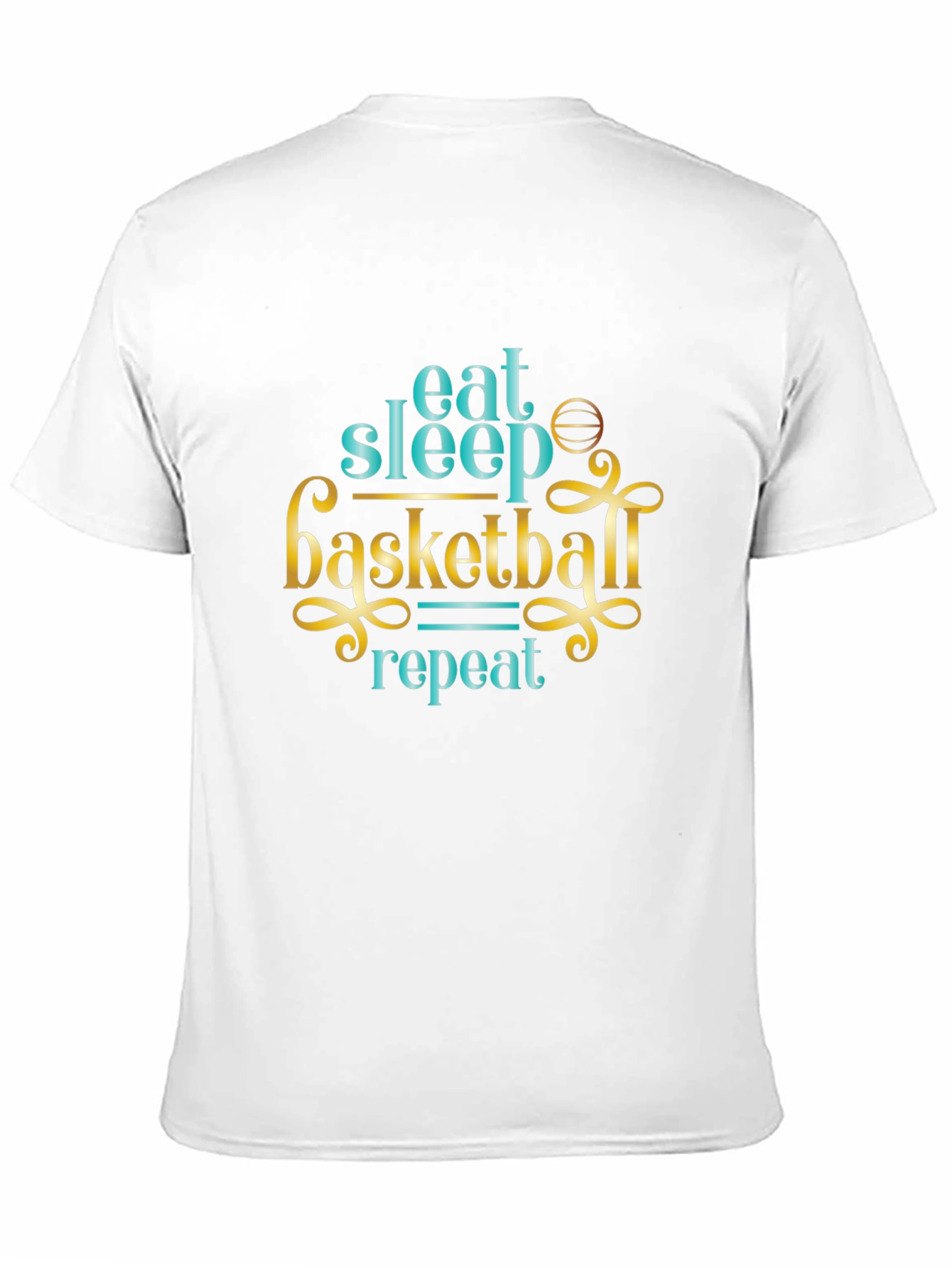 Eat Sleep Basketball Repeat Graphic Tee