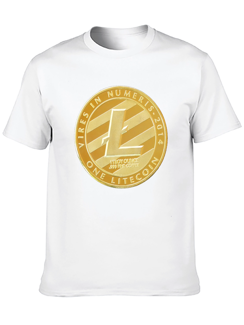 Litecoin Crypto Tee - Mens Black Graphic T-Shirt
