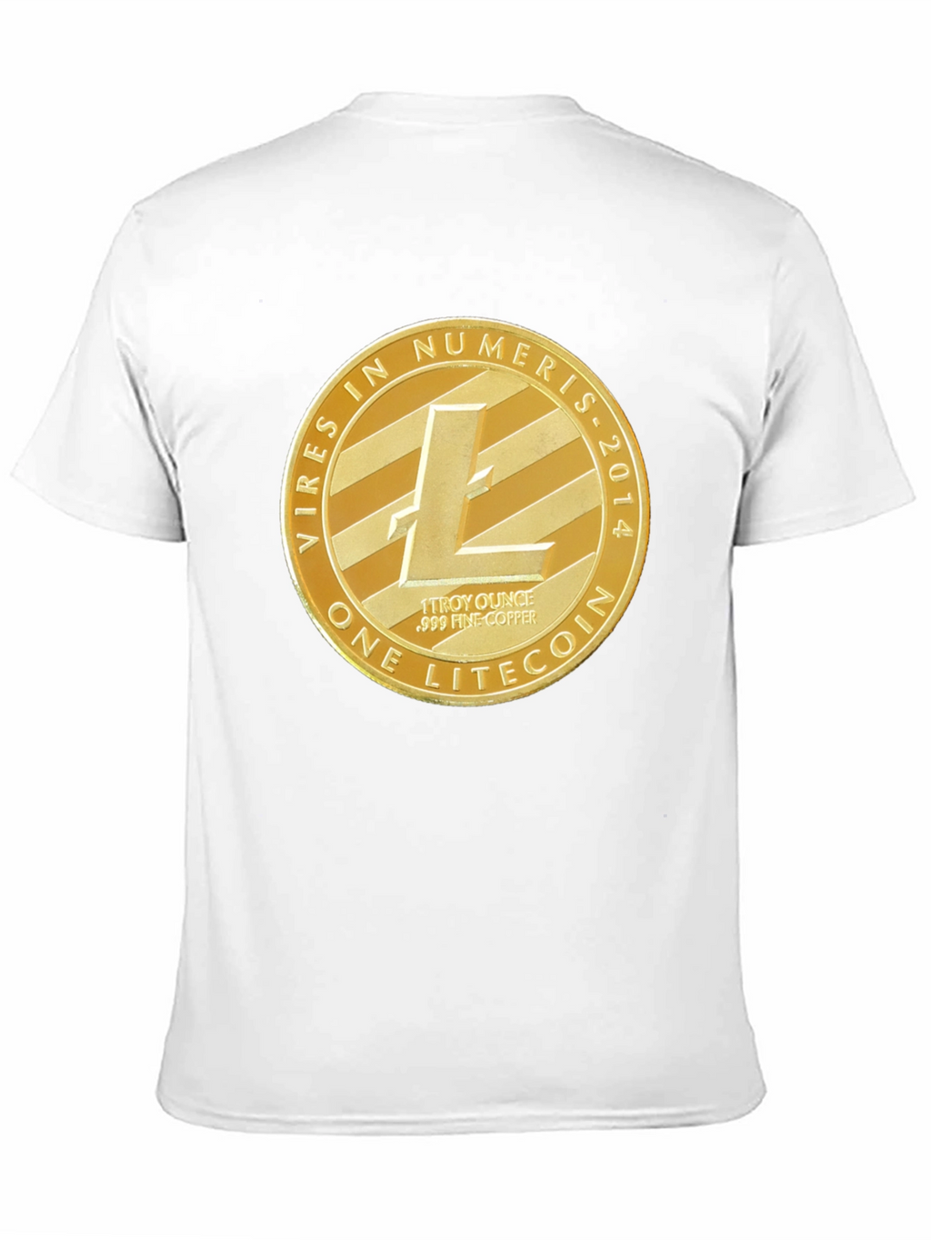 Litecoin Crypto Tee - Mens Black Graphic T-Shirt