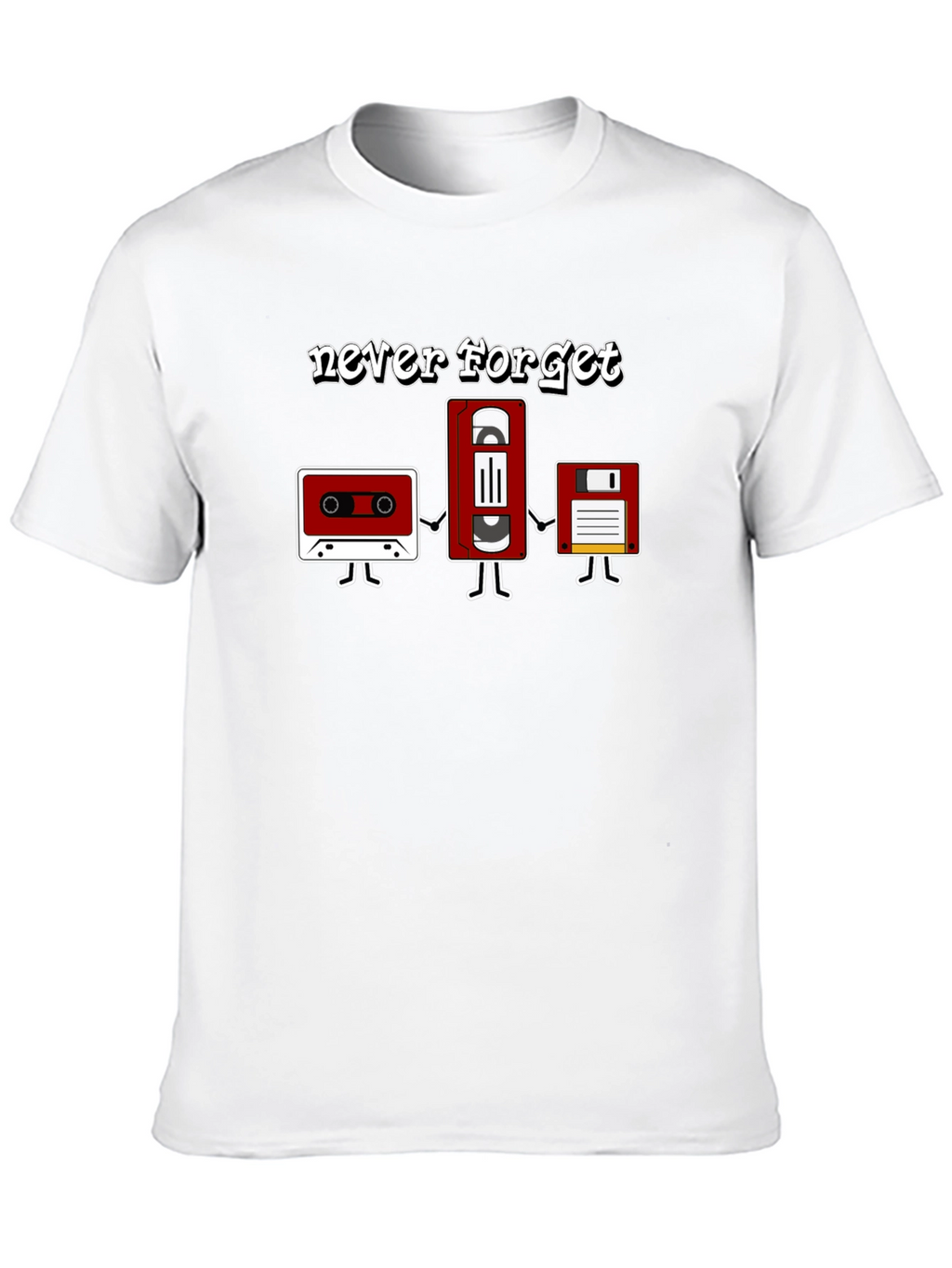 Never Forget Retro Media T-Shirt