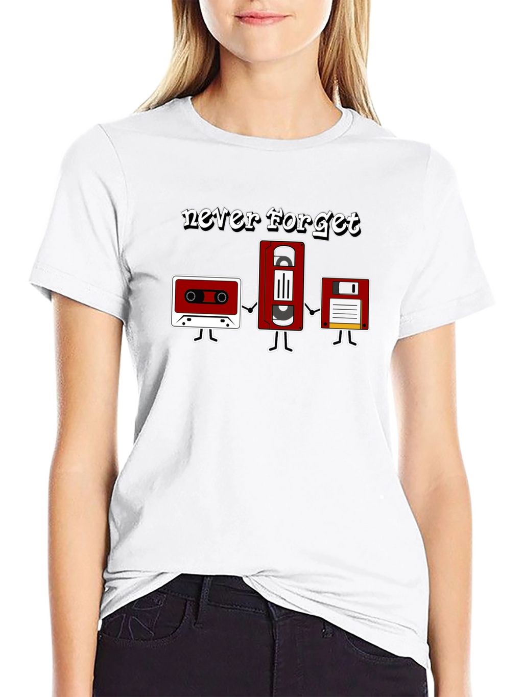 Never Forget Retro Media T-Shirt