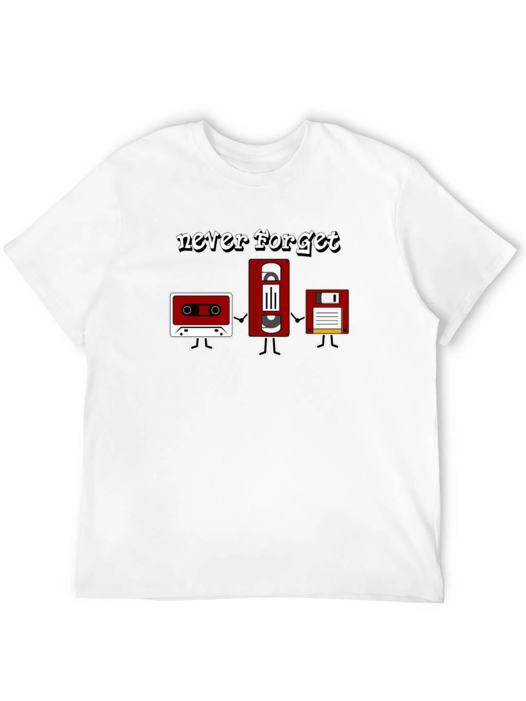 Never Forget Retro Media T-Shirt