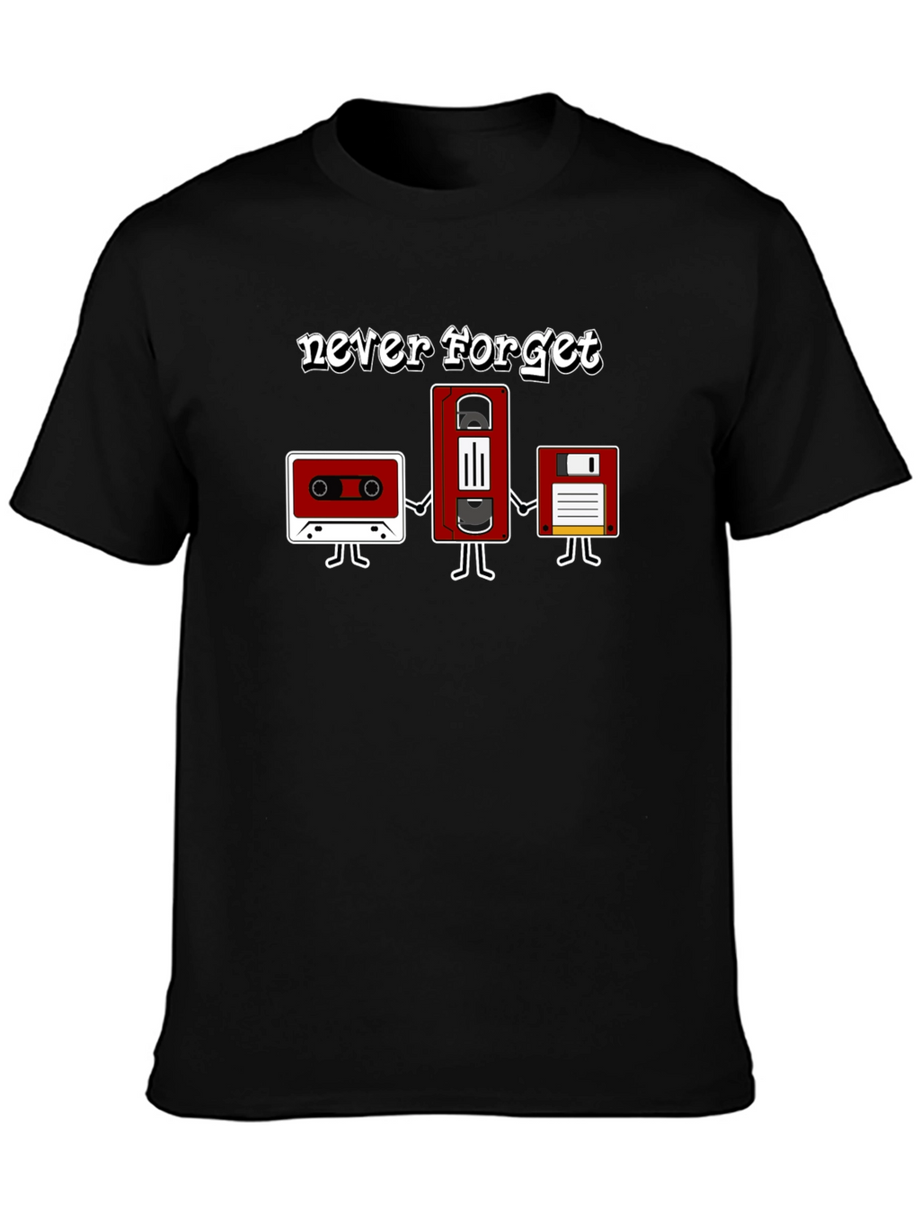 Never Forget Retro Media T-Shirt