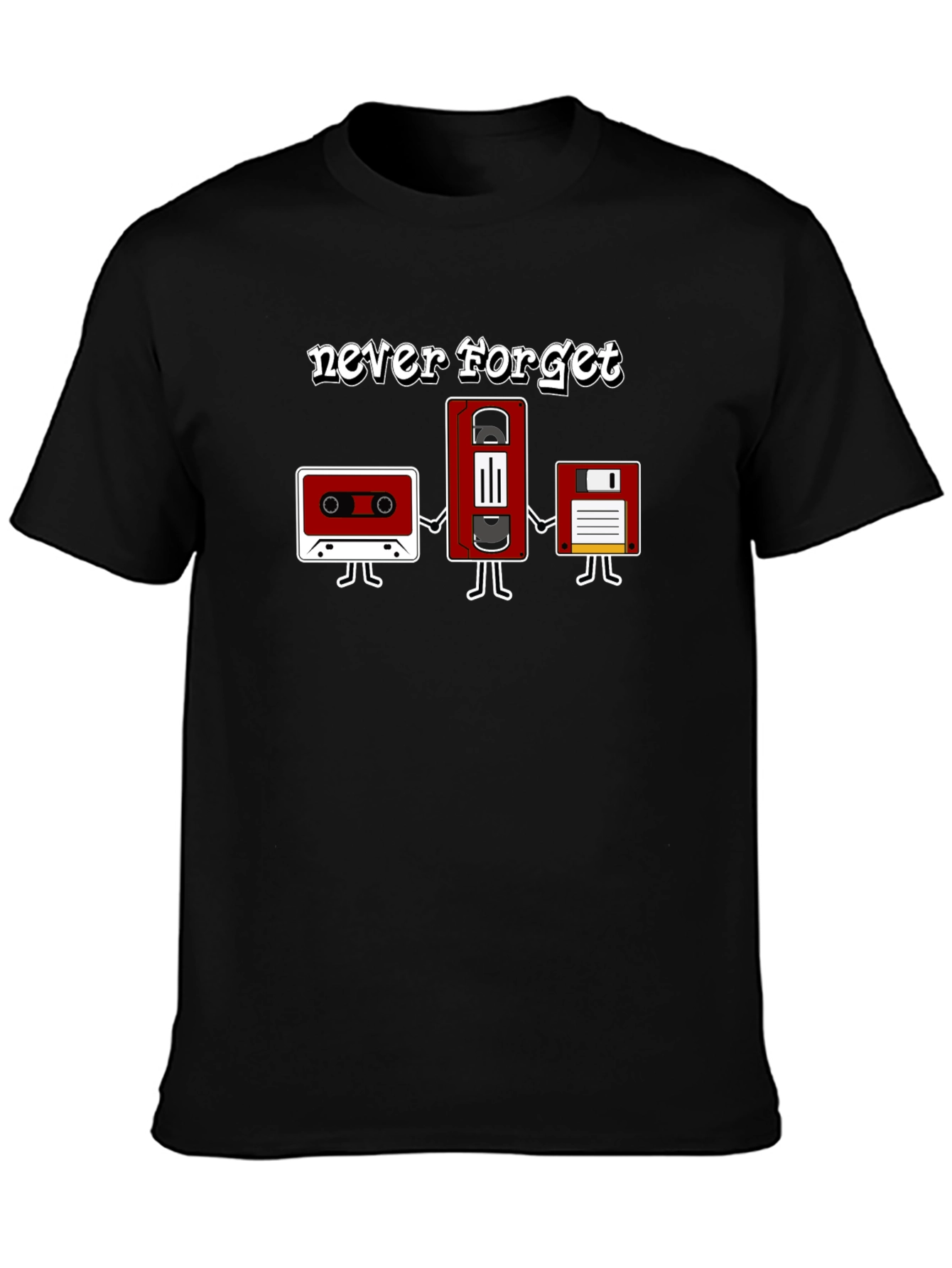 Never Forget Retro Media T-Shirt