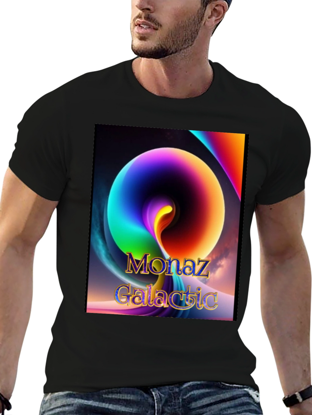 Monaz Galactic T-Shirt - Vibrant Graphic Tee