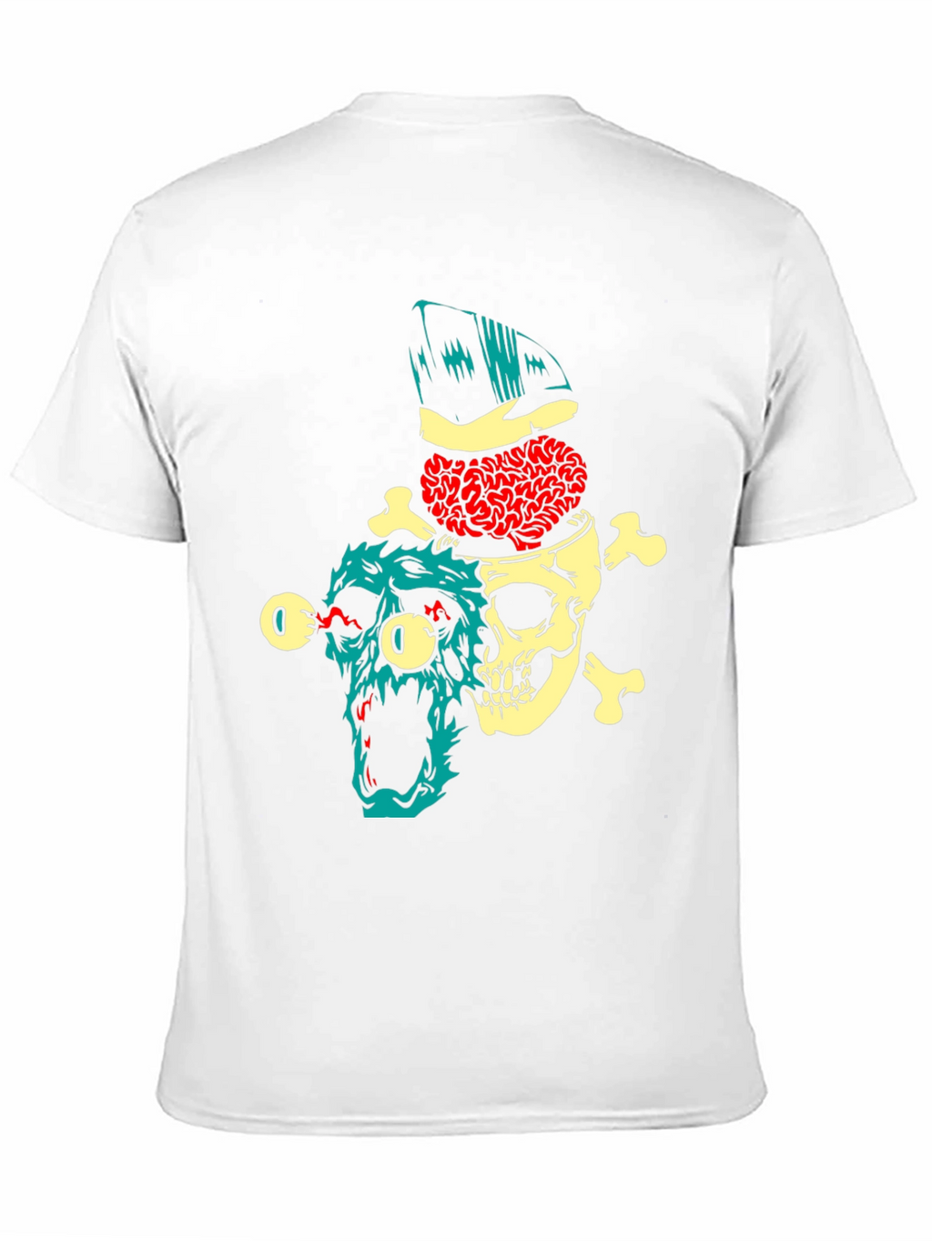 Skull Brain T-Shirt - Edgy Graphic Tee