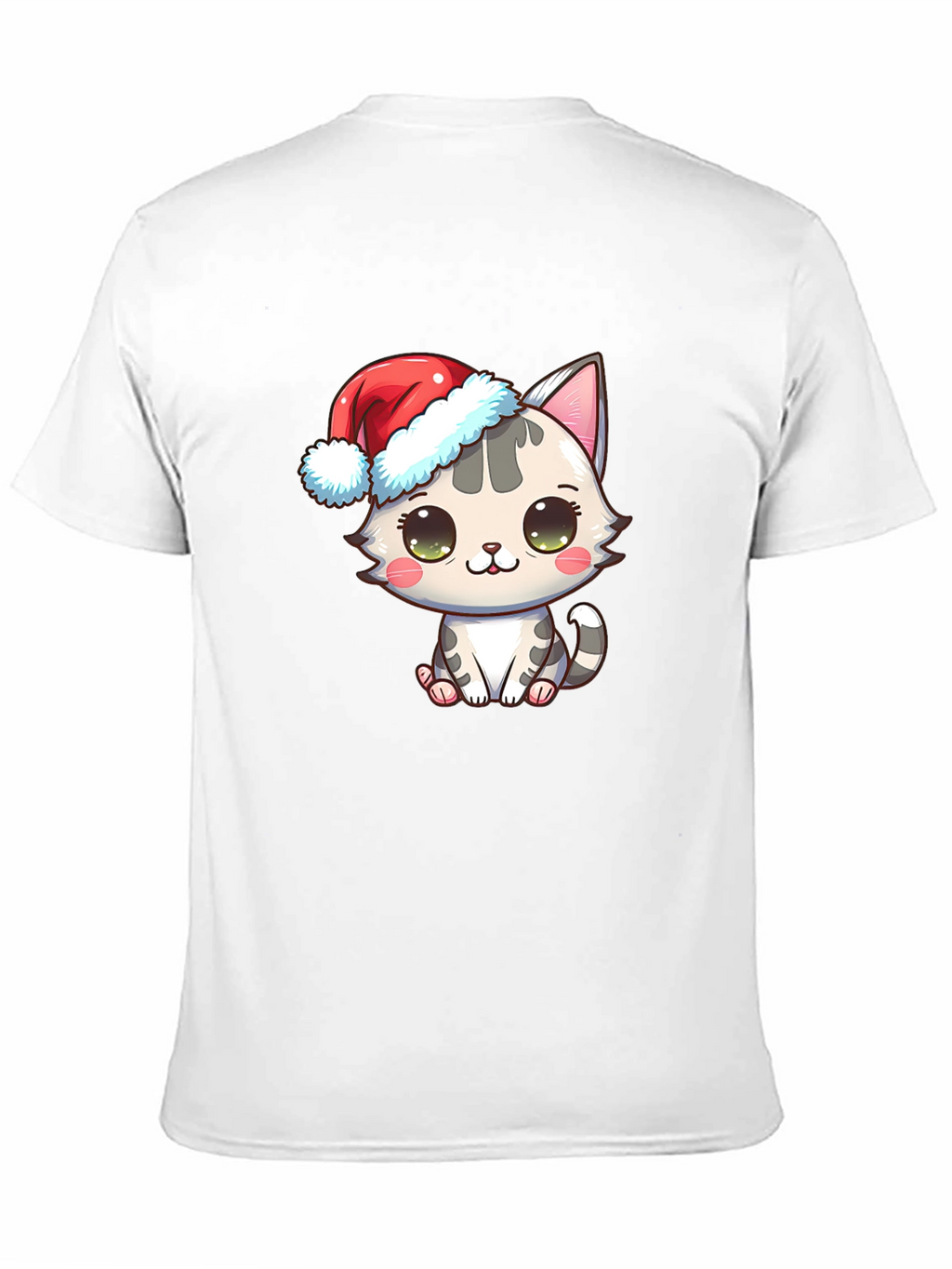 Cute Christmas Cat Graphic T-Shirt