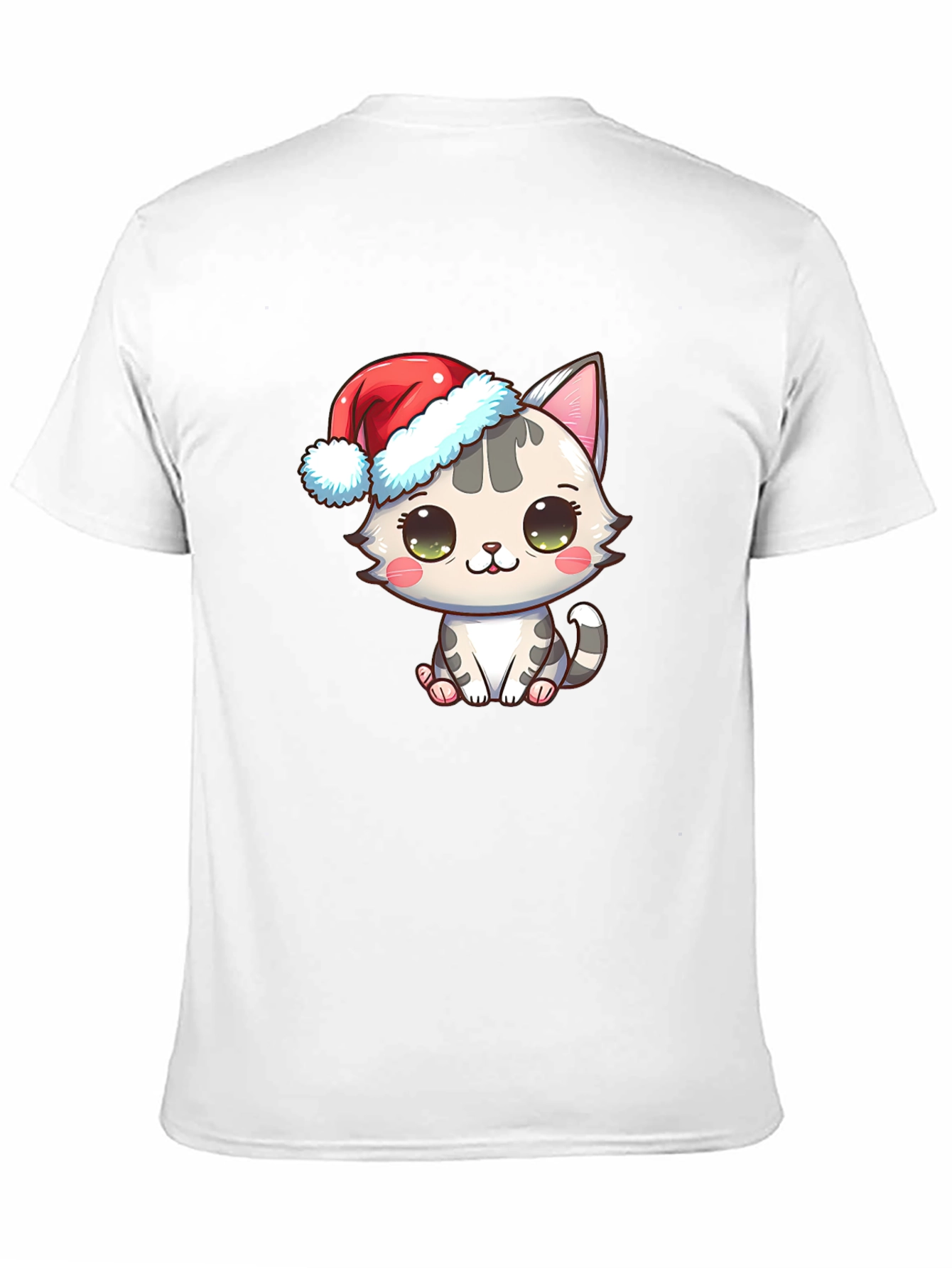 Cute Christmas Cat Graphic T-Shirt