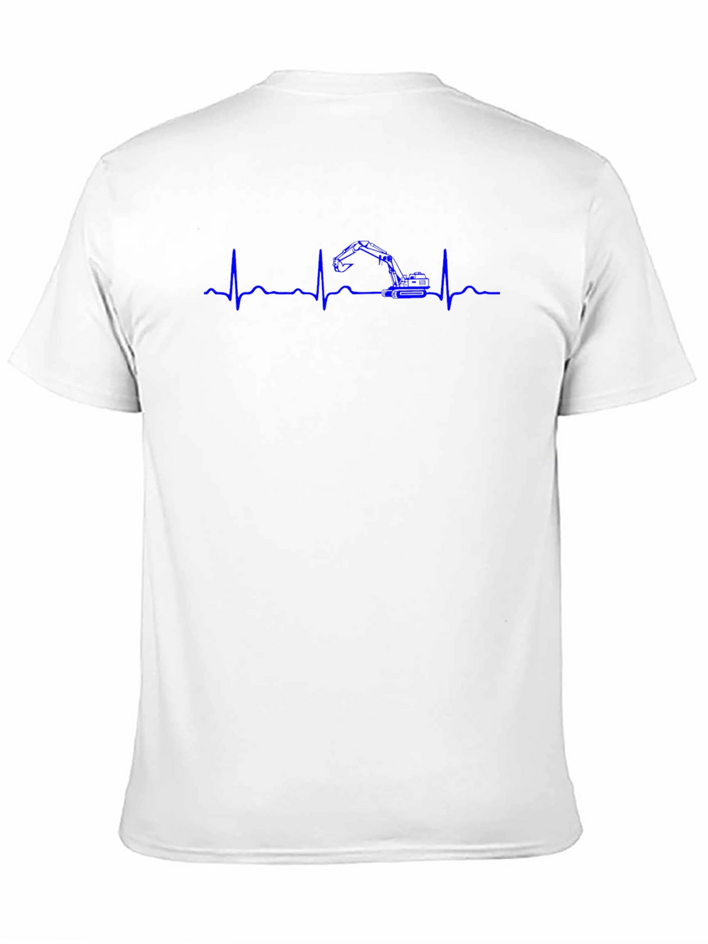 Excavator Heartbeat Graphic T-Shirt