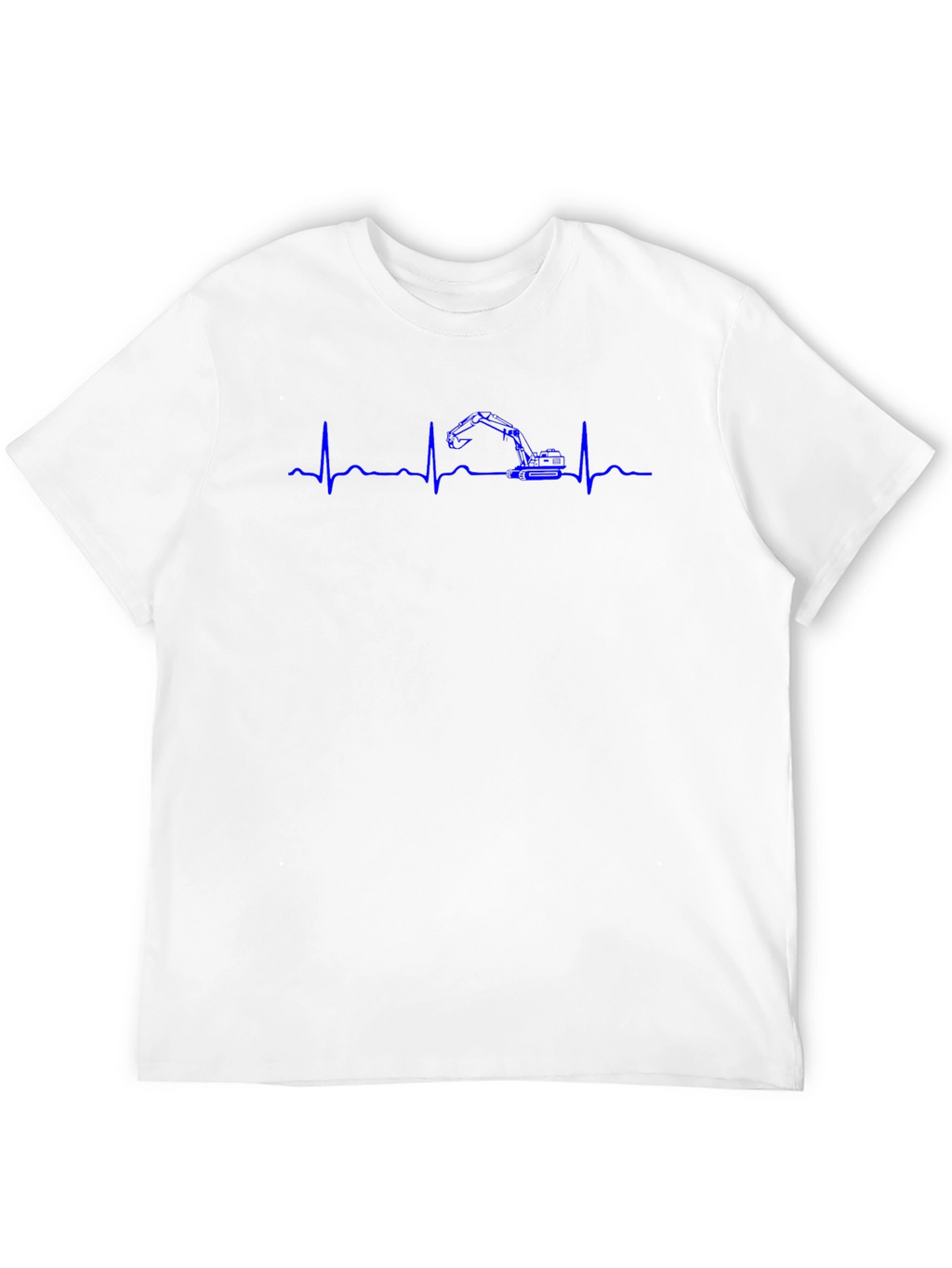 Excavator Heartbeat Graphic T-Shirt