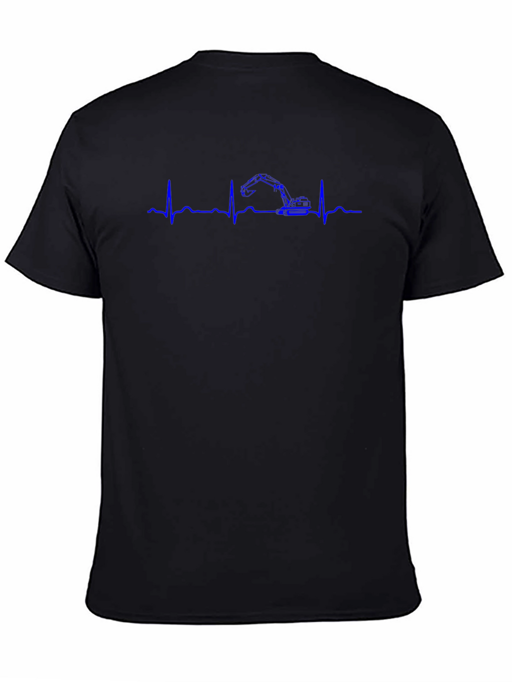 Excavator Heartbeat Graphic T-Shirt